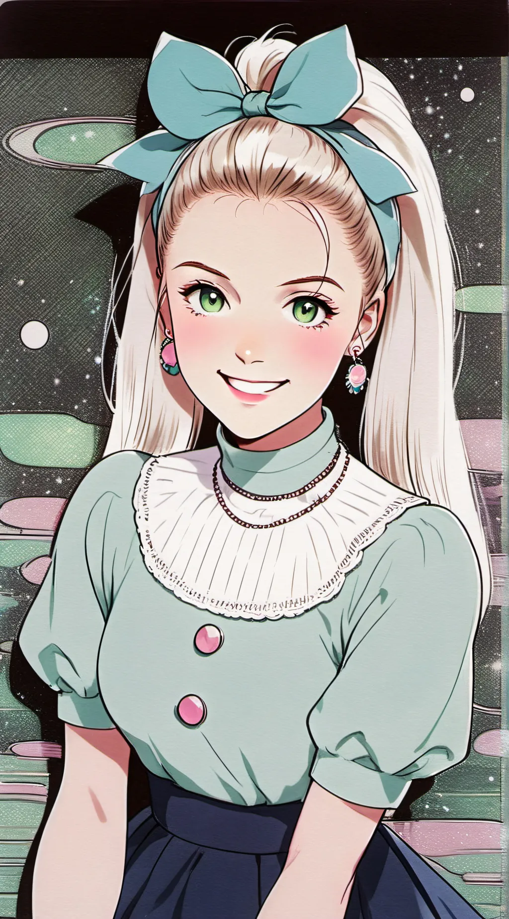 ai character: Jojo siwa  background