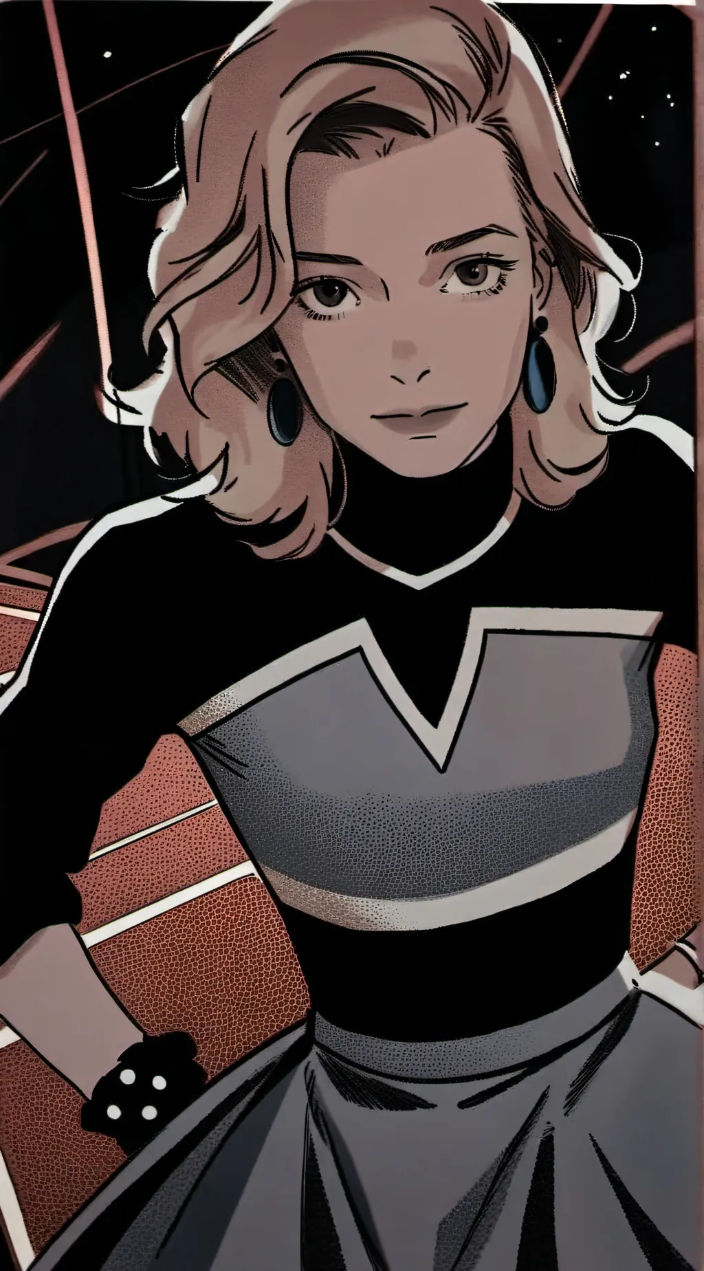 ai character: Marlyn Morin  background