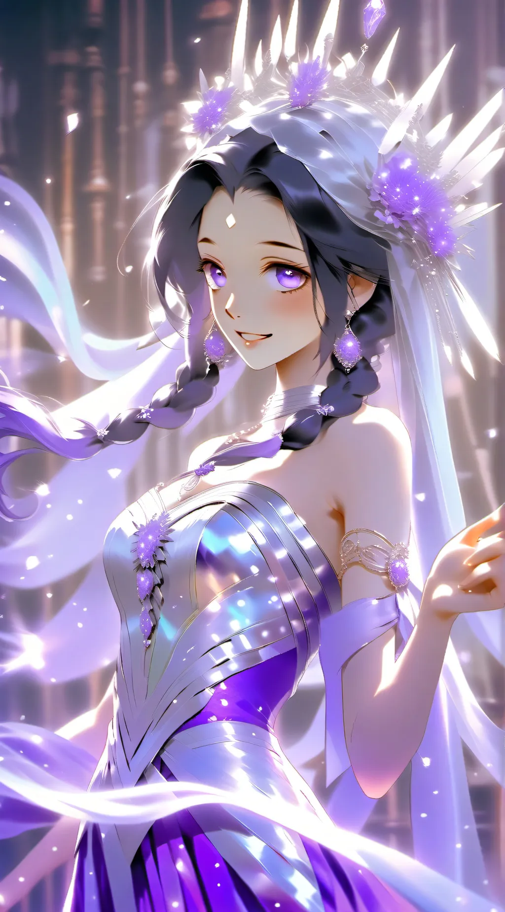 ai character: Shinobu Kocho. background