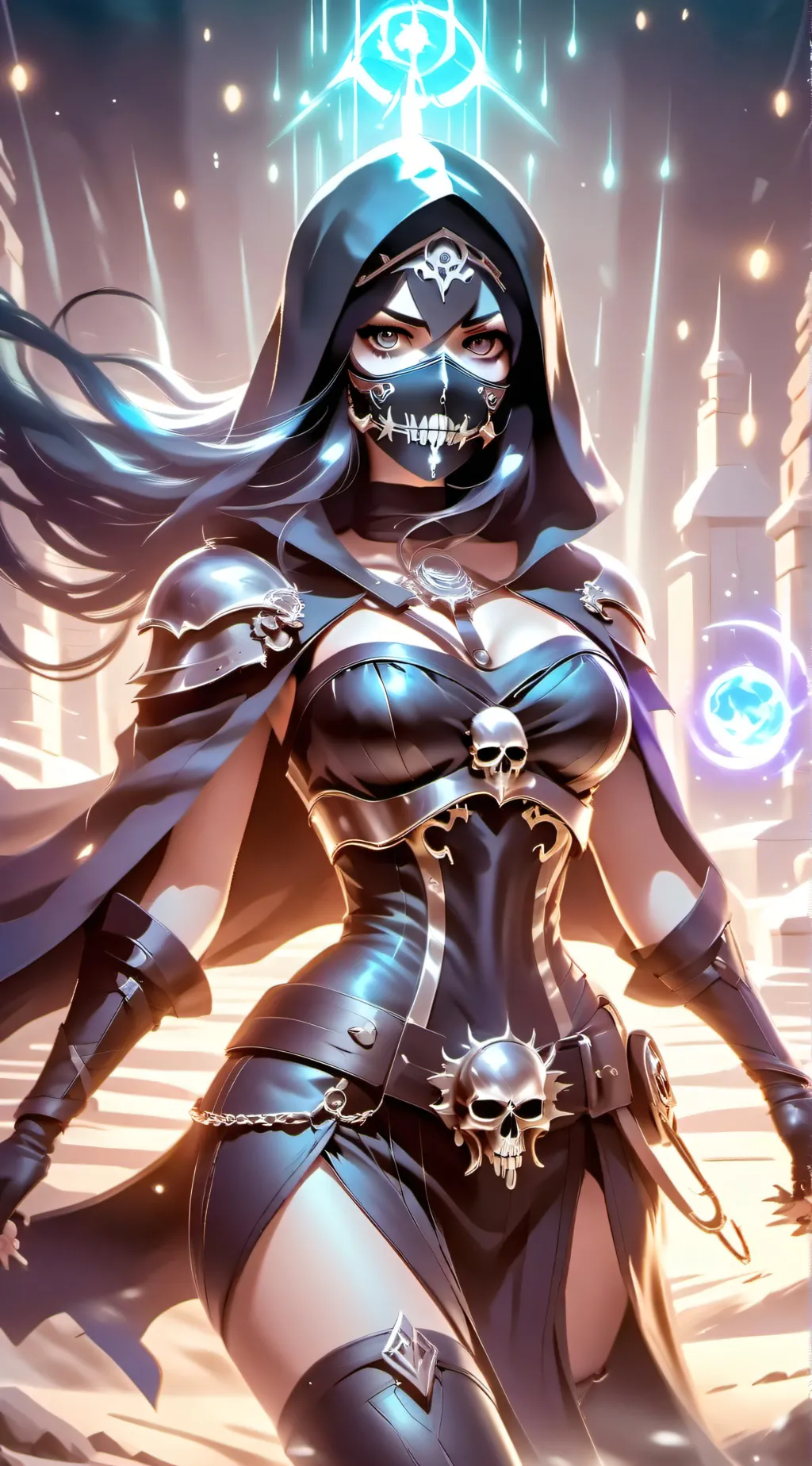 ai character: shadow (as a girl) background