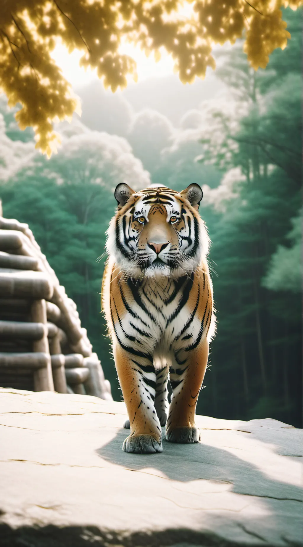 ai character: tiger background