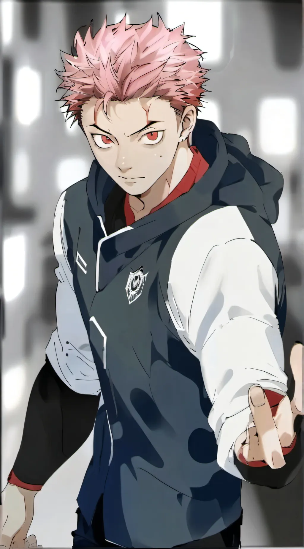 ai character: yuji itadori  background