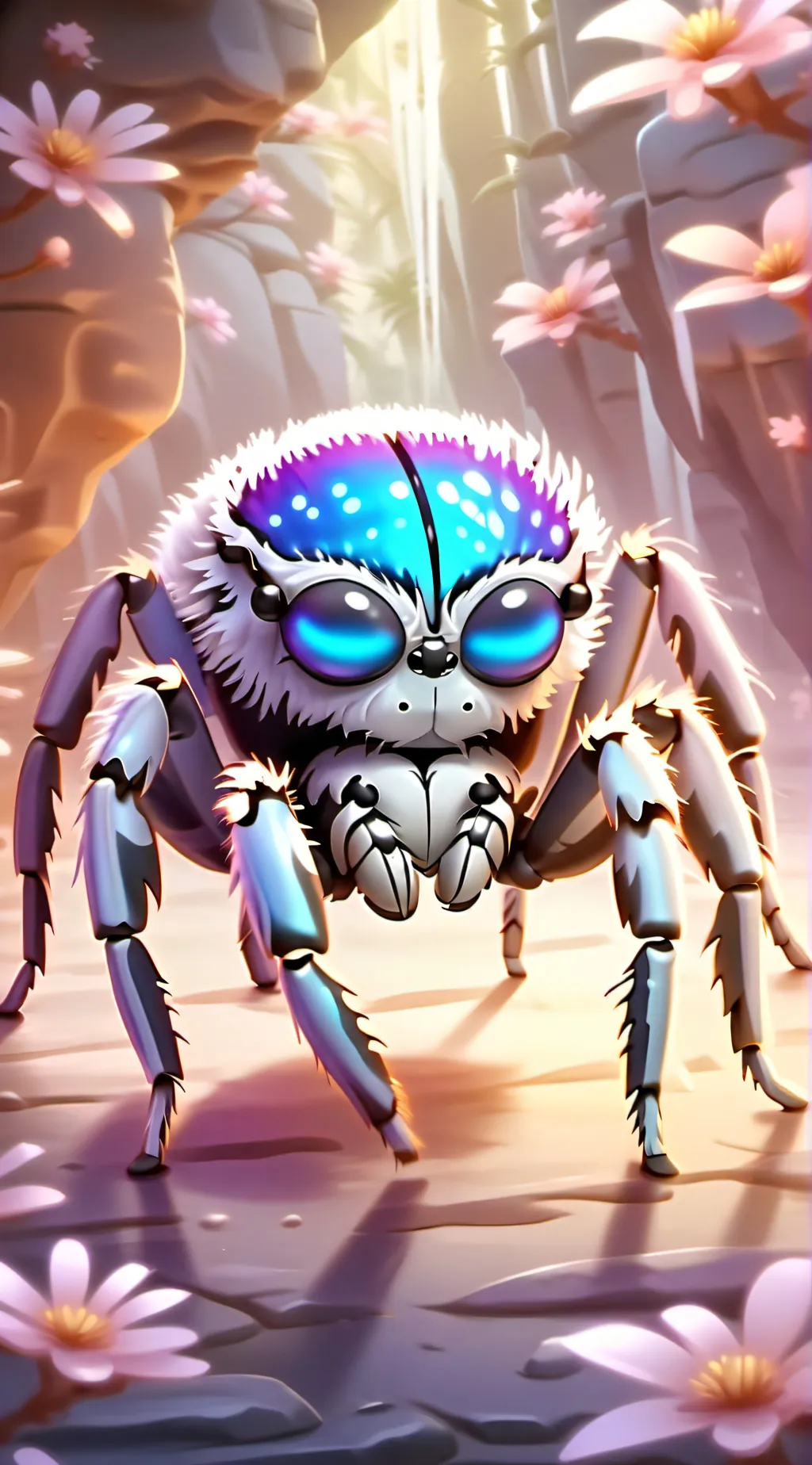 ai character: A zebra spooder background