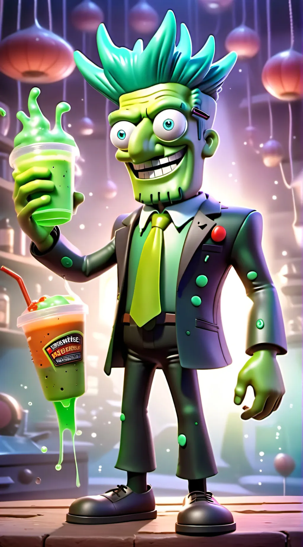 ai character: Plankton  background