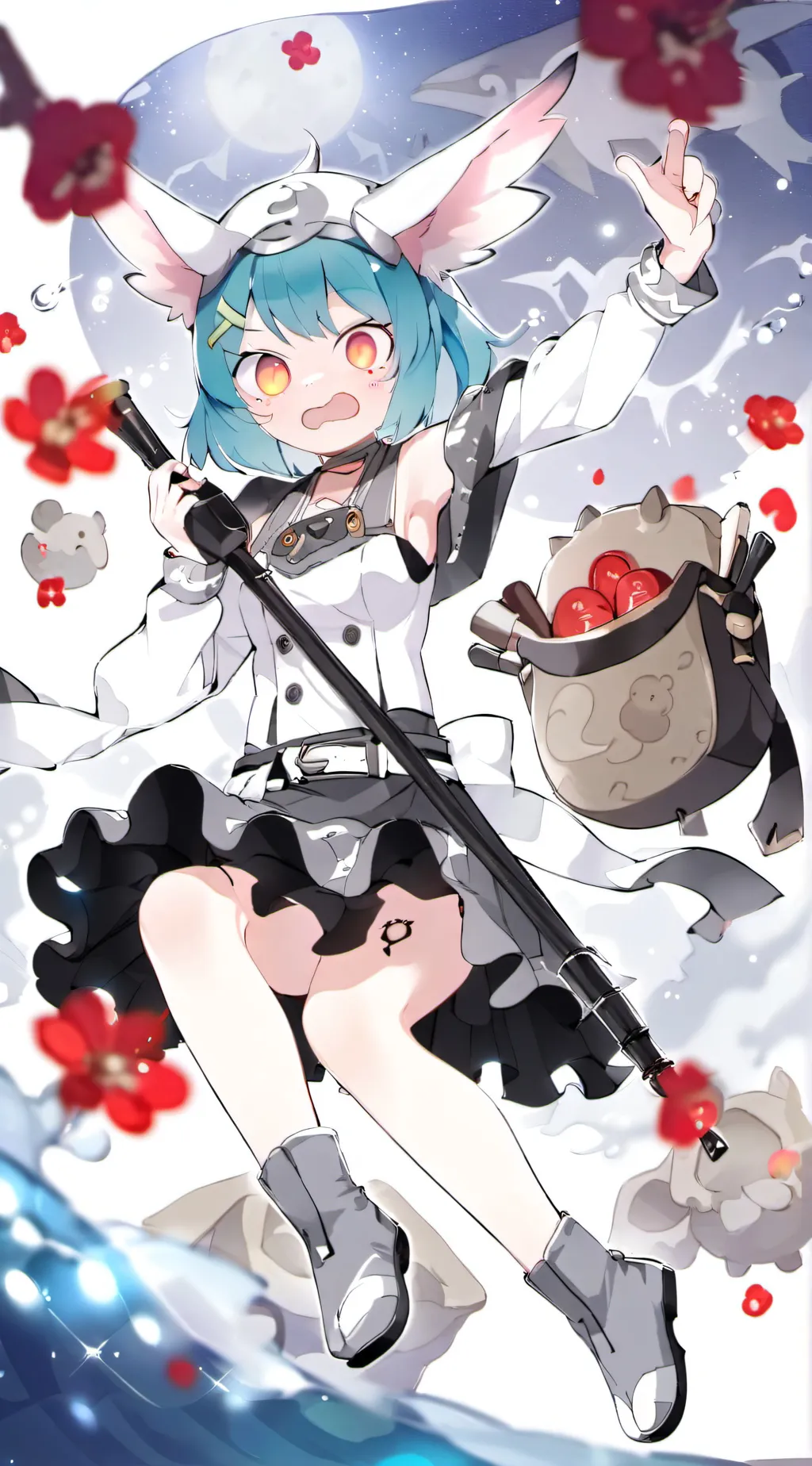 ai character: bunny gitl background