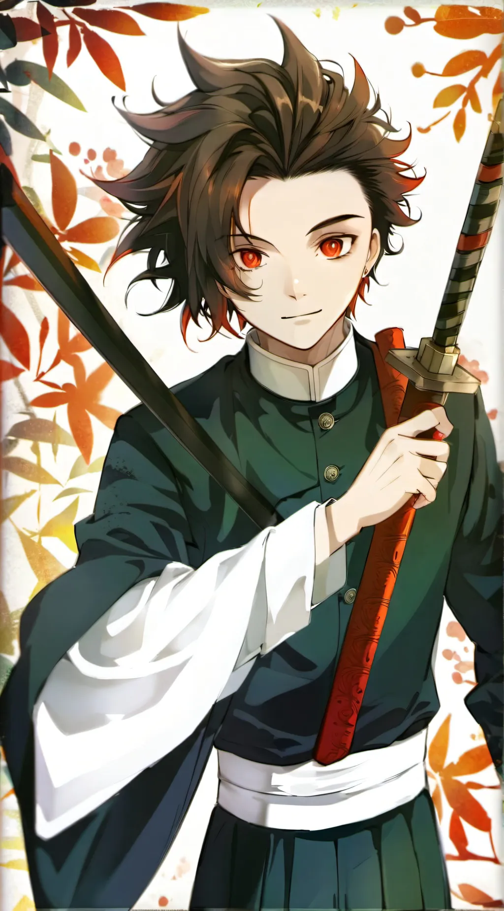 ai character: tanjiro  background