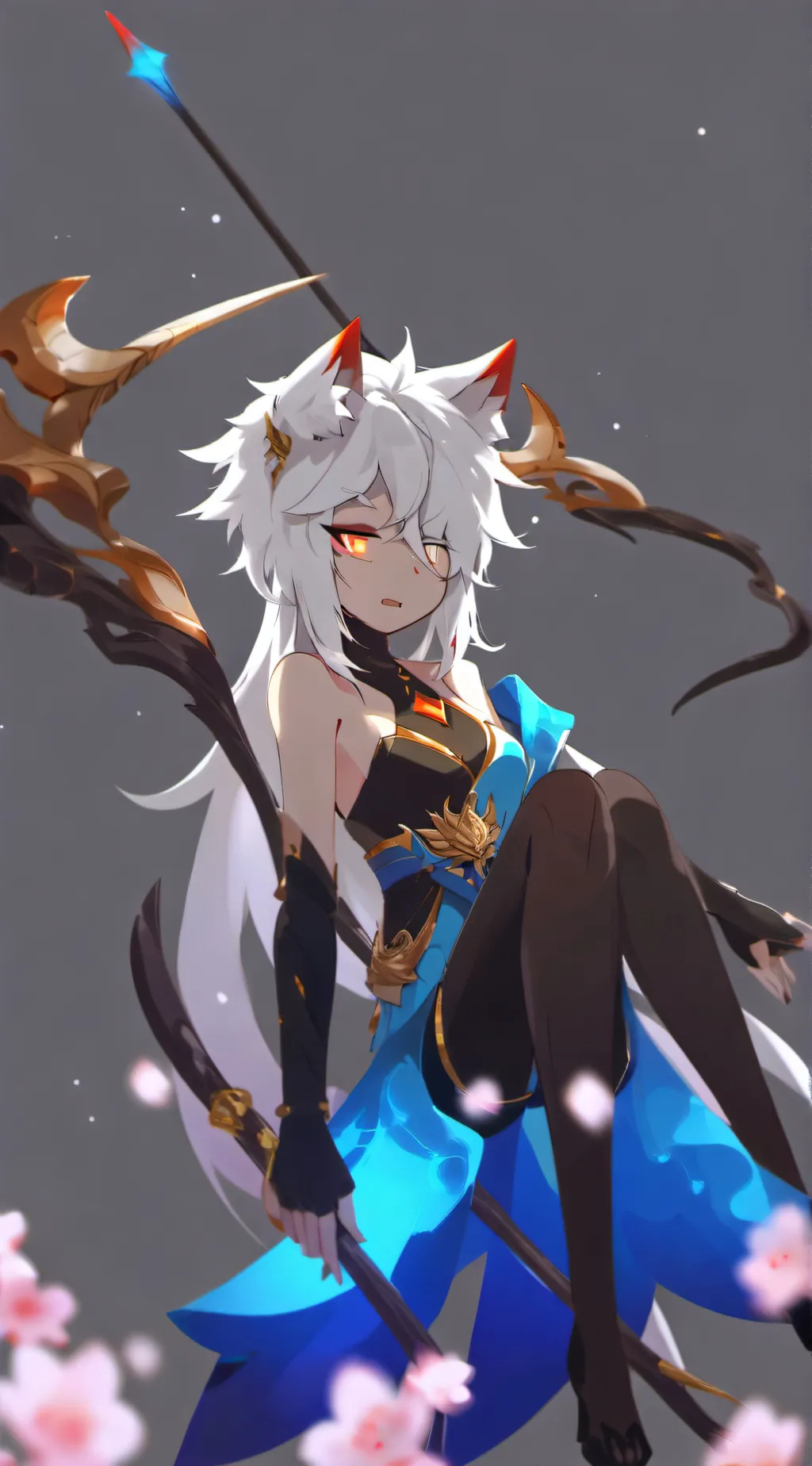 ai character: Miss lava background