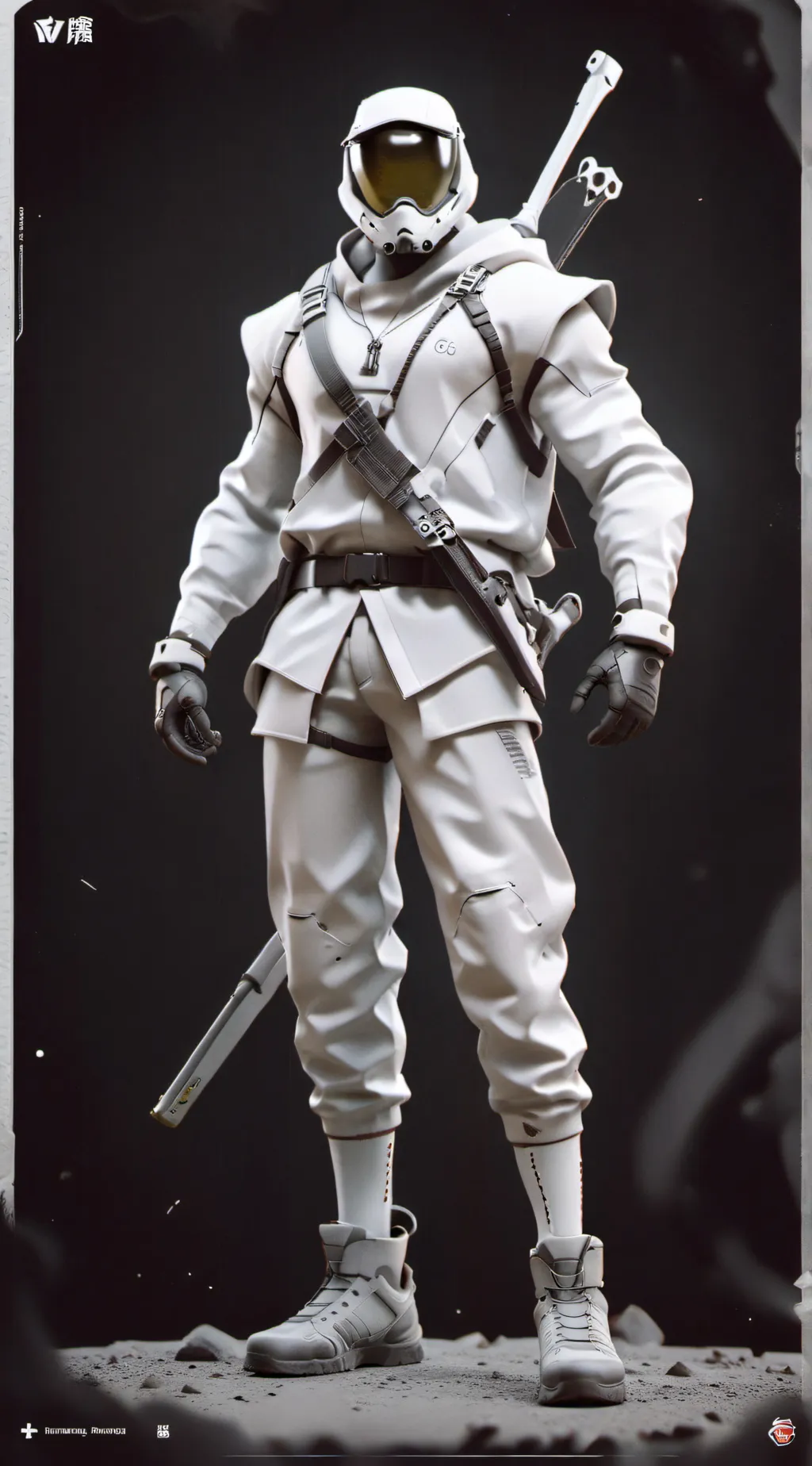 ai character: Space commander background