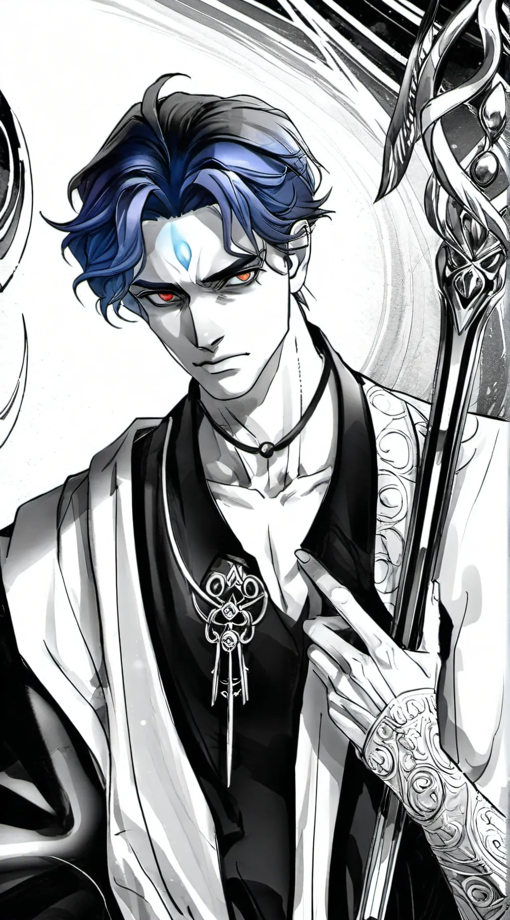 ai character: Hades  background