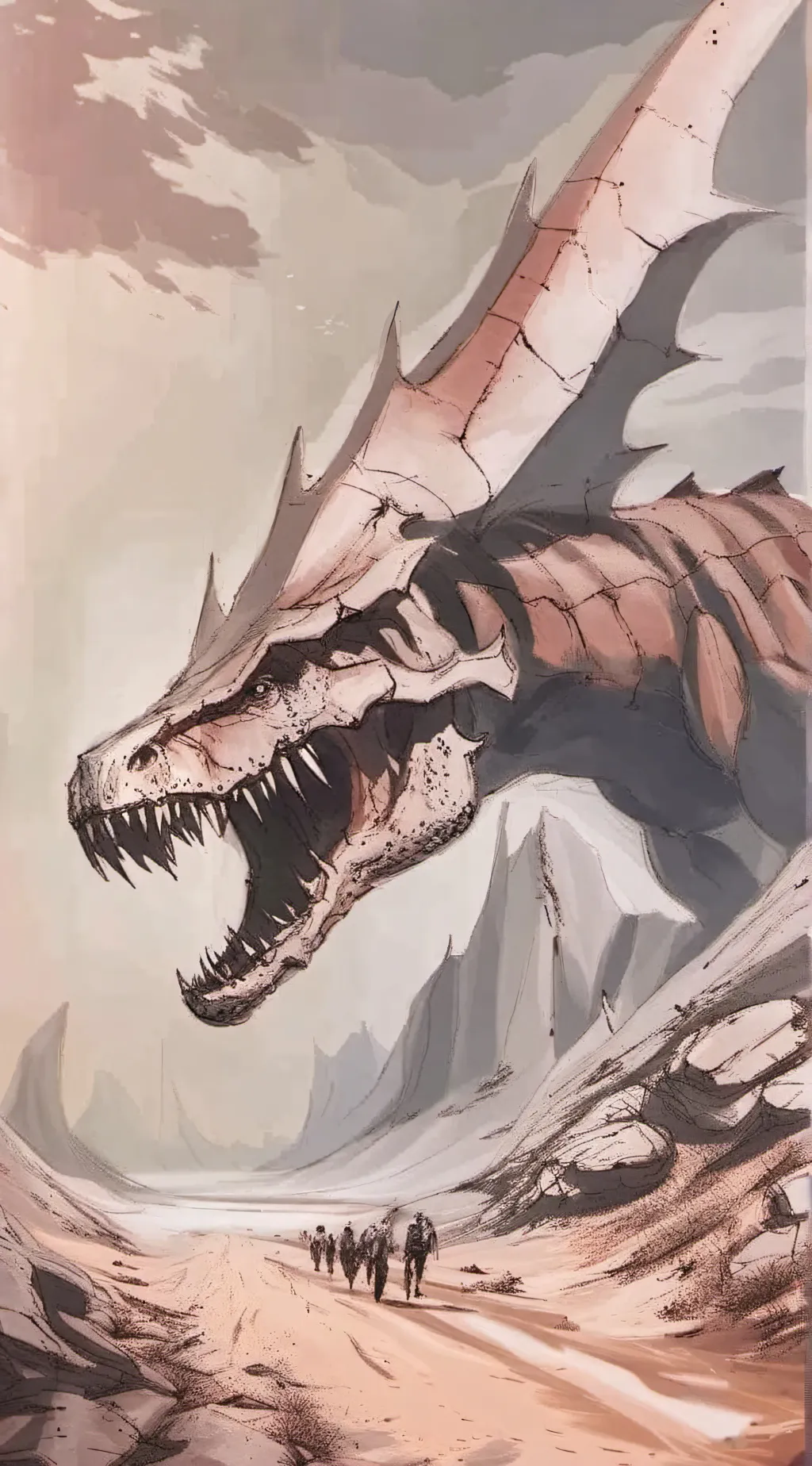 ai character: Graboid reaper background