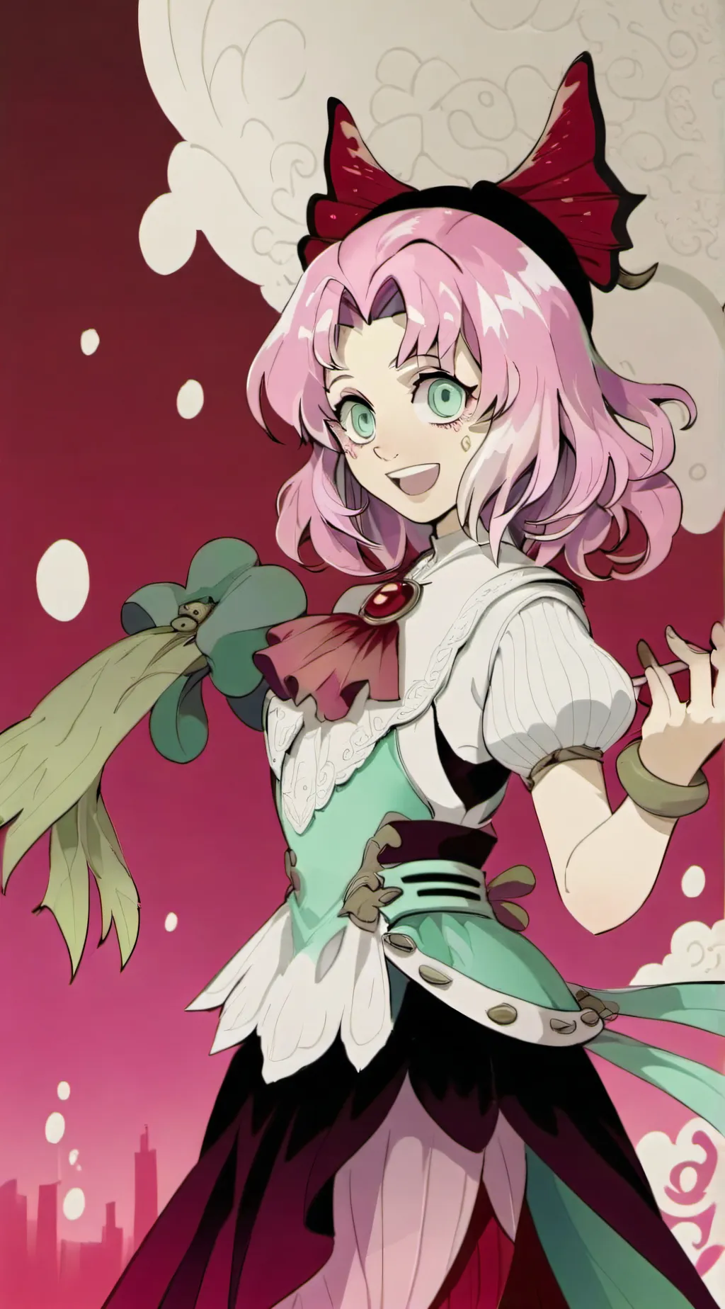 ai character: Mitsuri Kanroji background