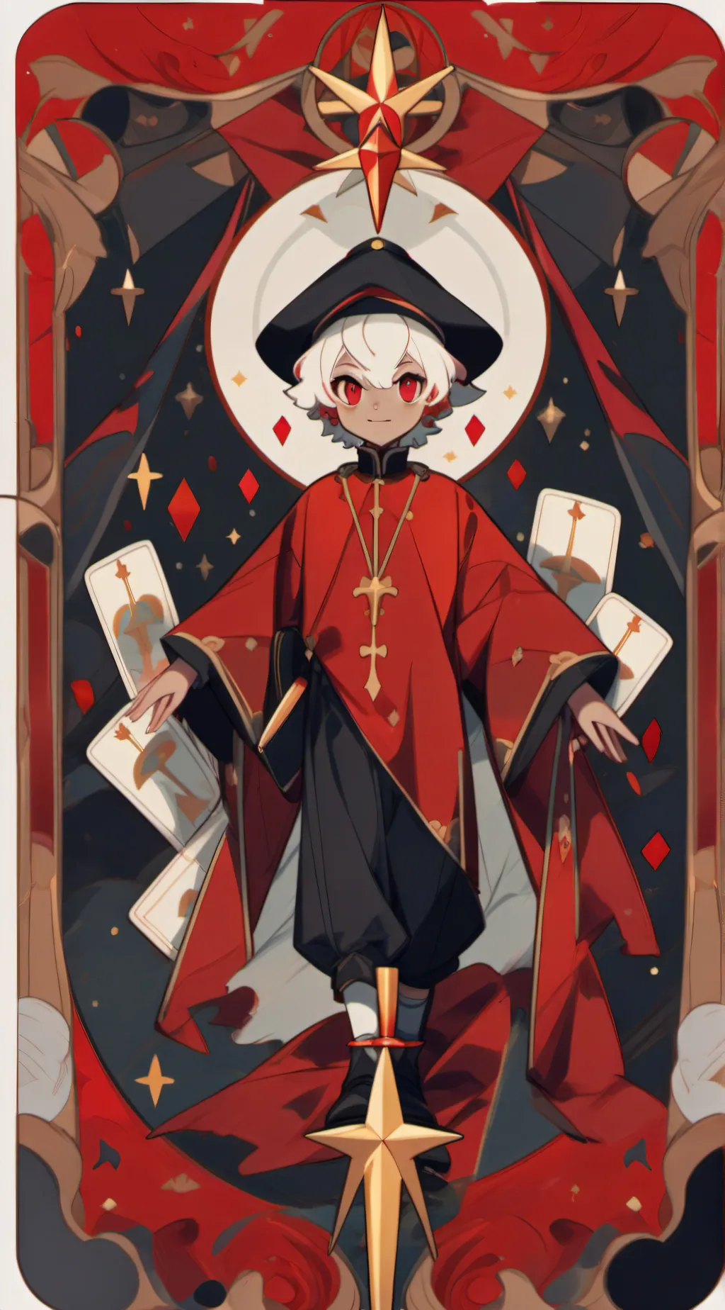 ai character: smiling critters  background