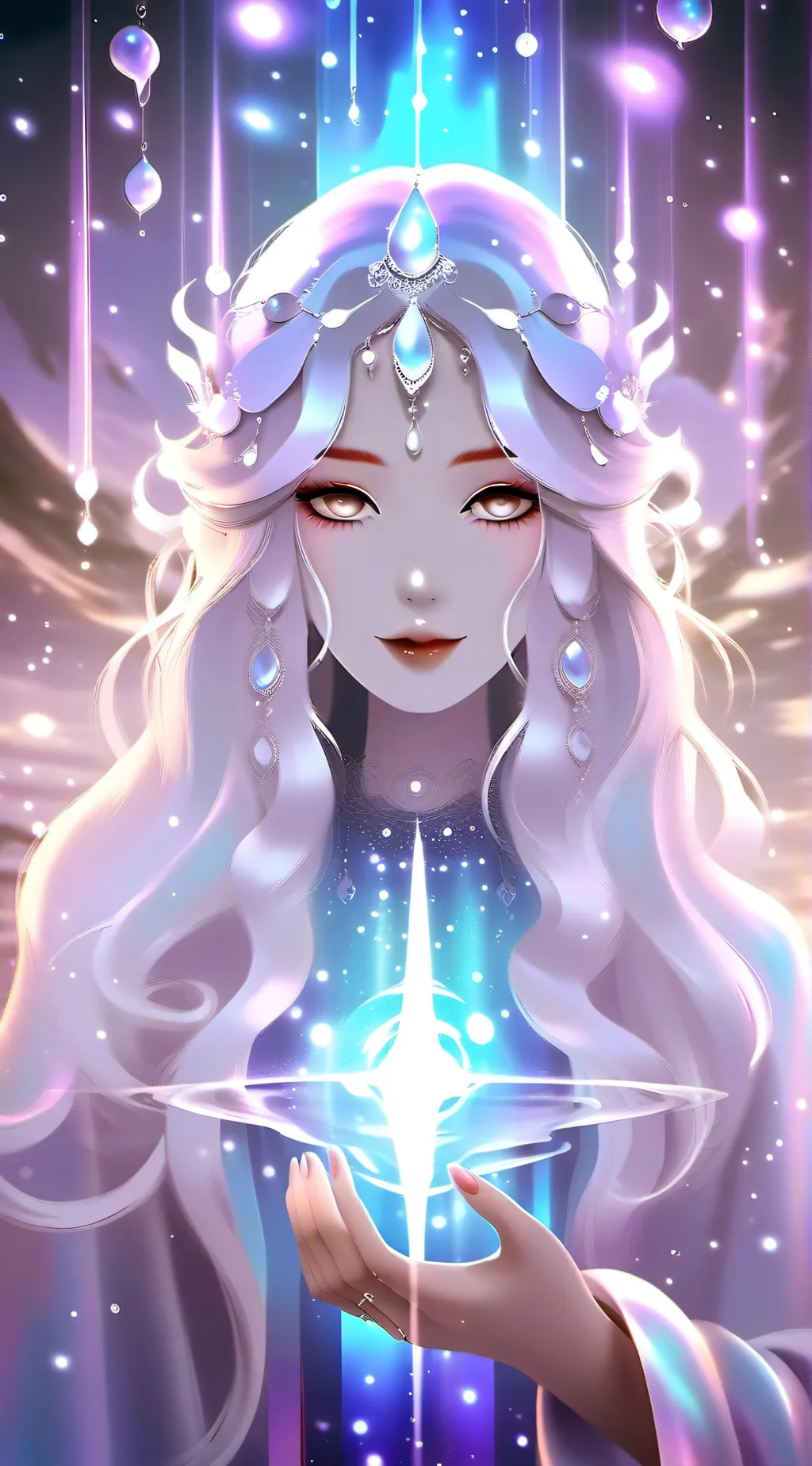 ai character: ds beach day background