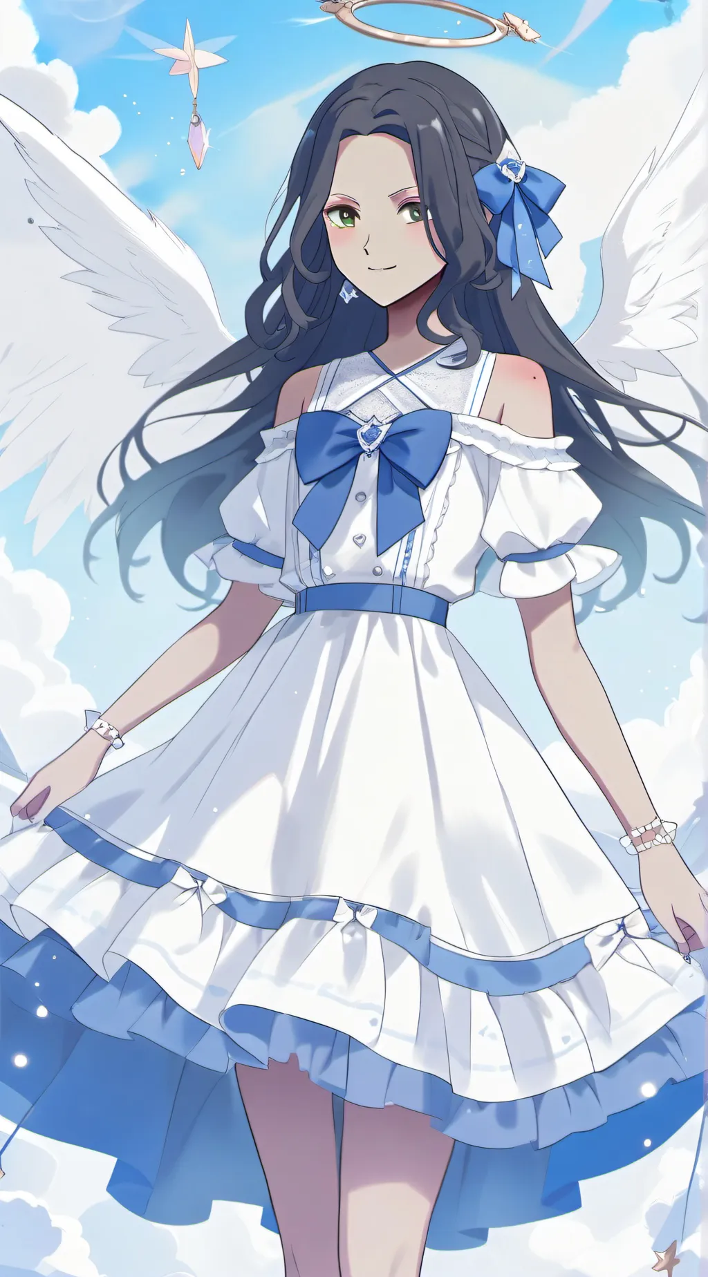 ai character: Violet  background