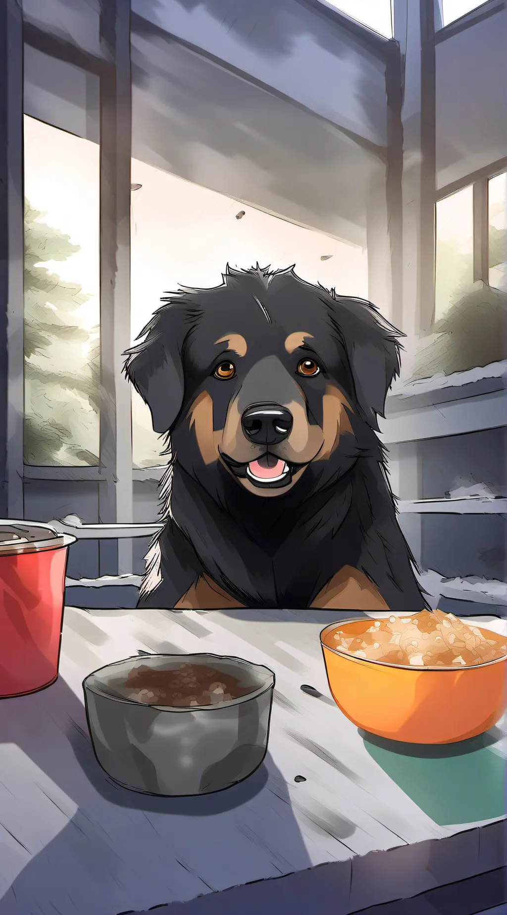 ai character: Bear 🐻  background