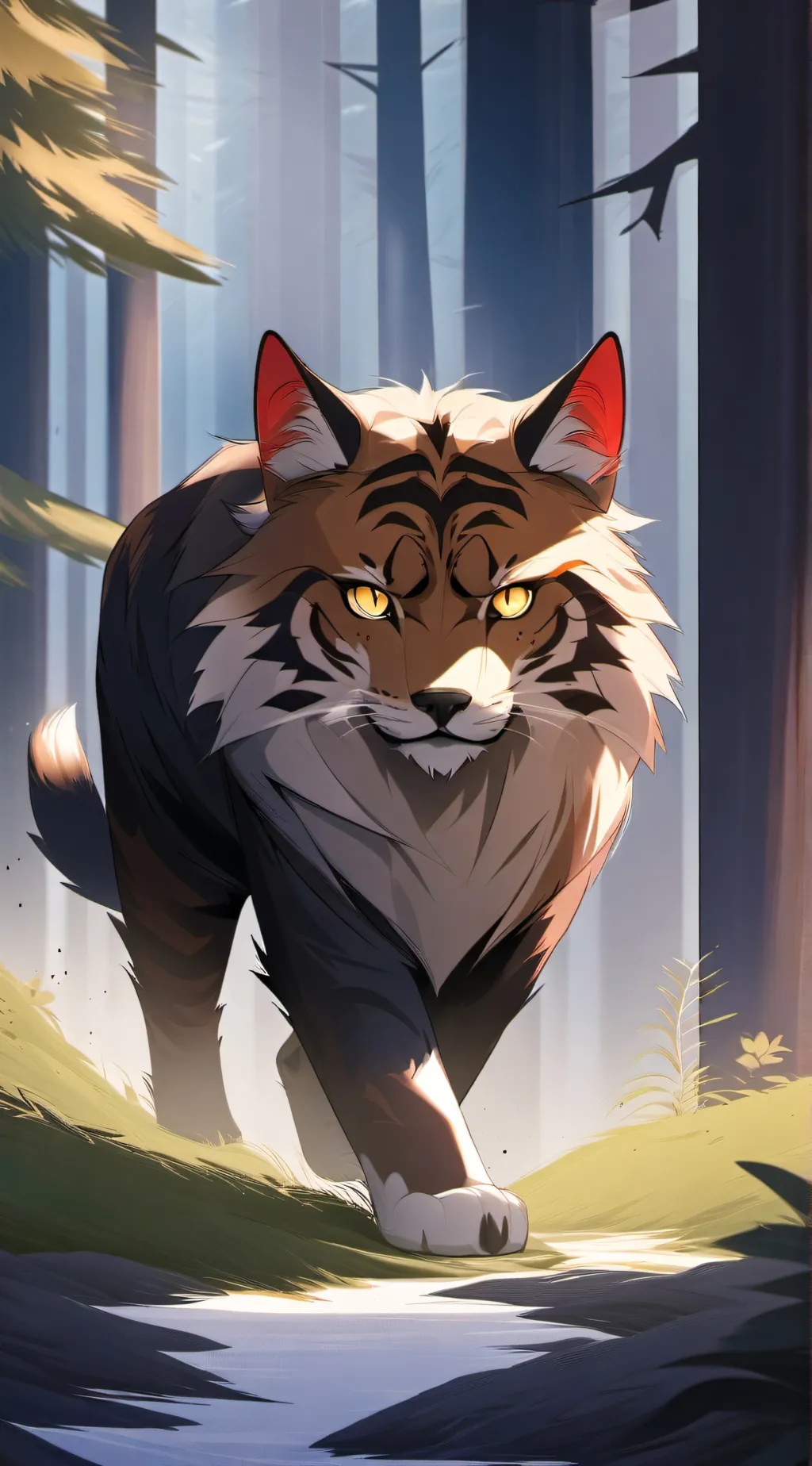 ai character: Tiger'Star  background