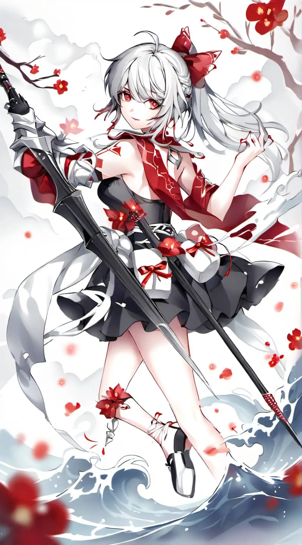 ai character: Kny x Hello kitty background