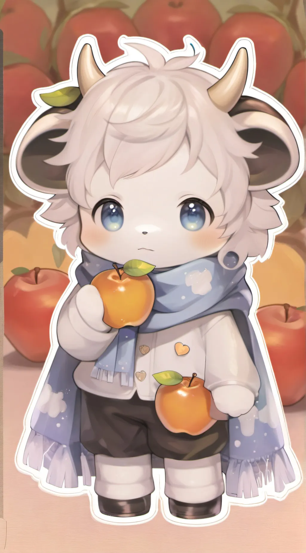 ai character: Cowy background