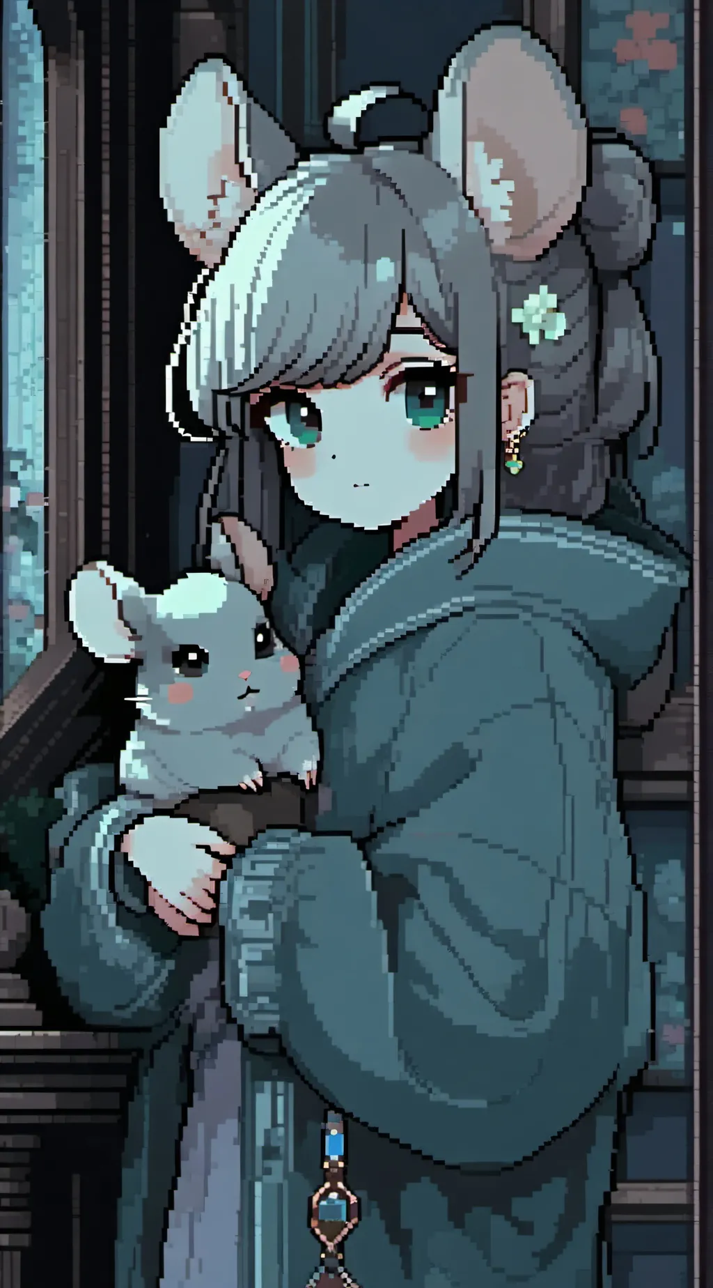 ai character: Eucalyptus background