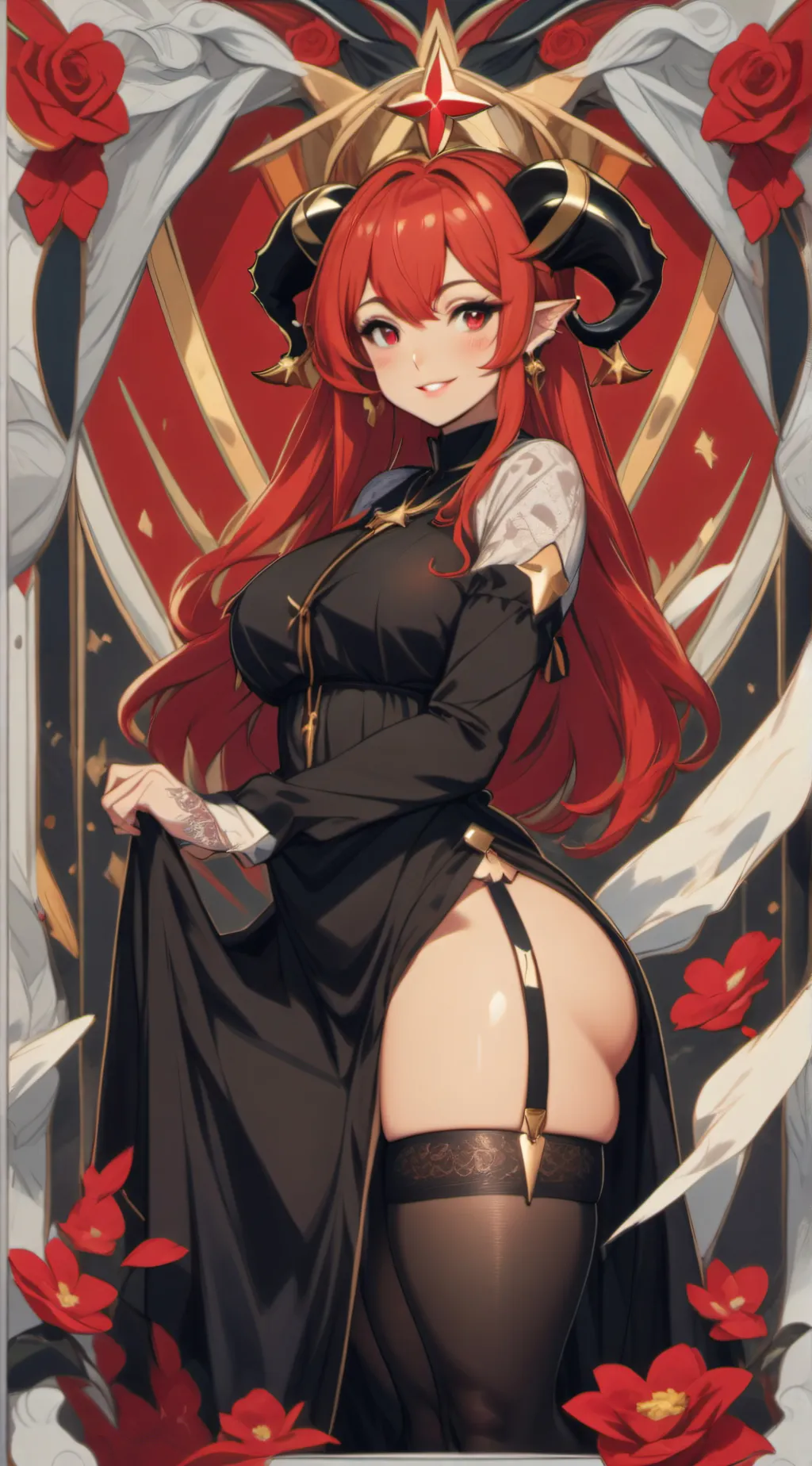 ai character: Cerise background