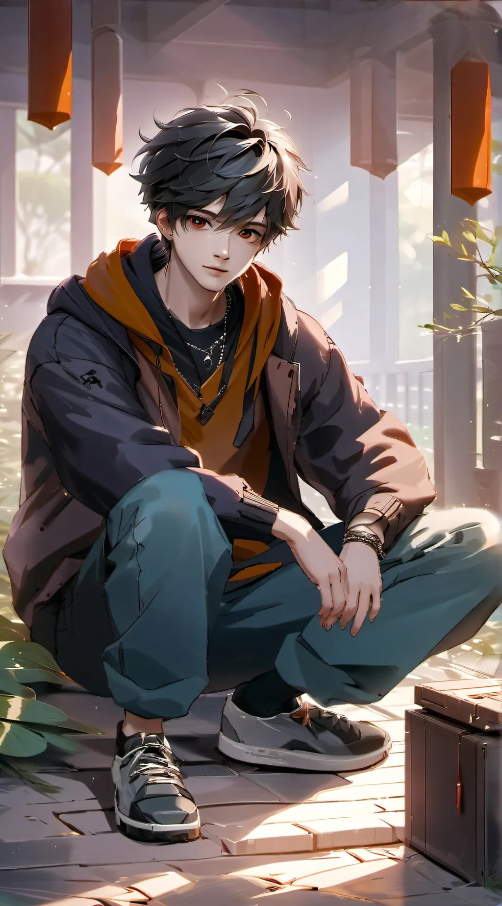 ai character: Leo background