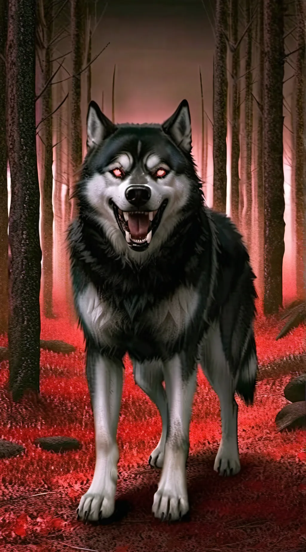 ai character: Smile dog background