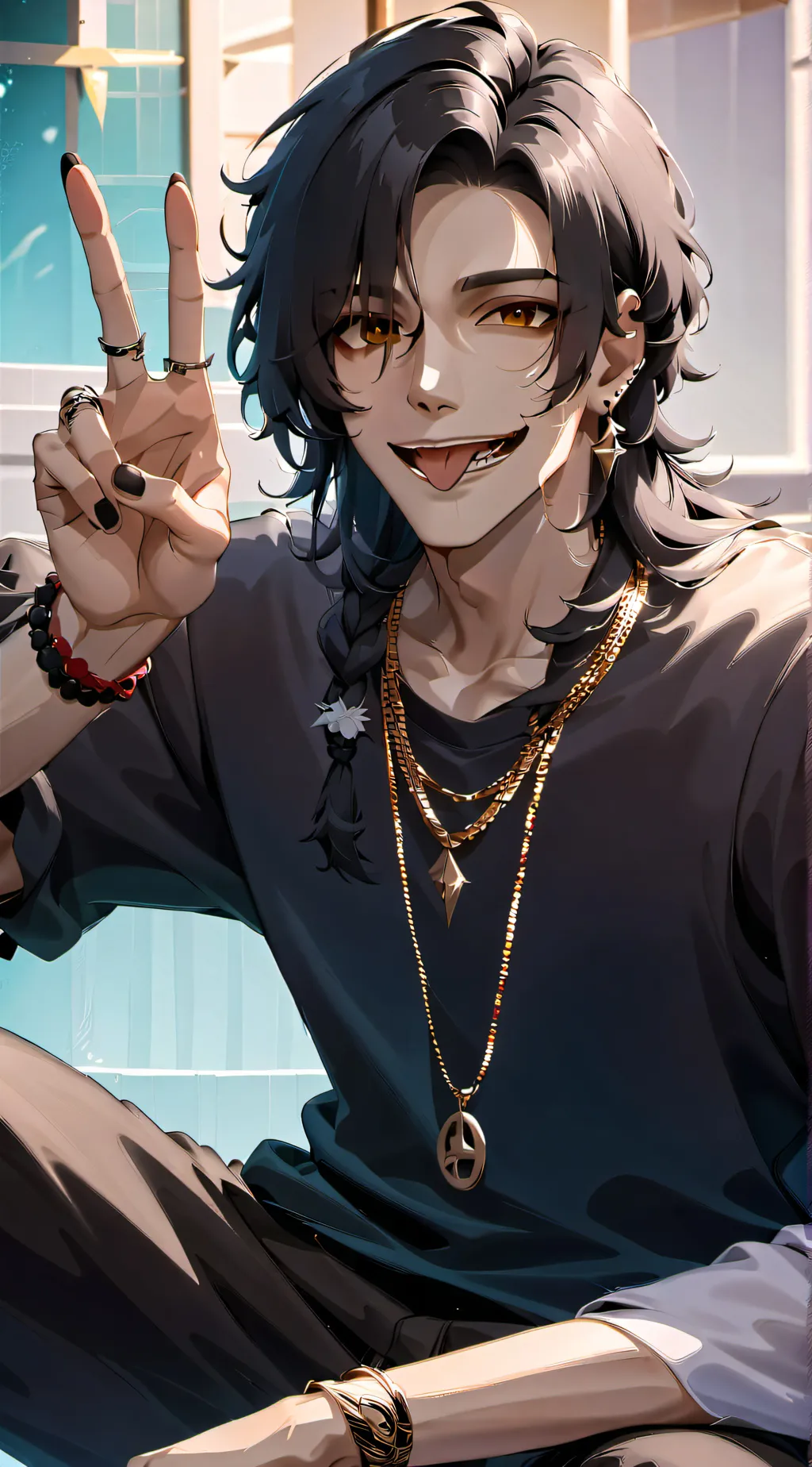 ai character: Max background