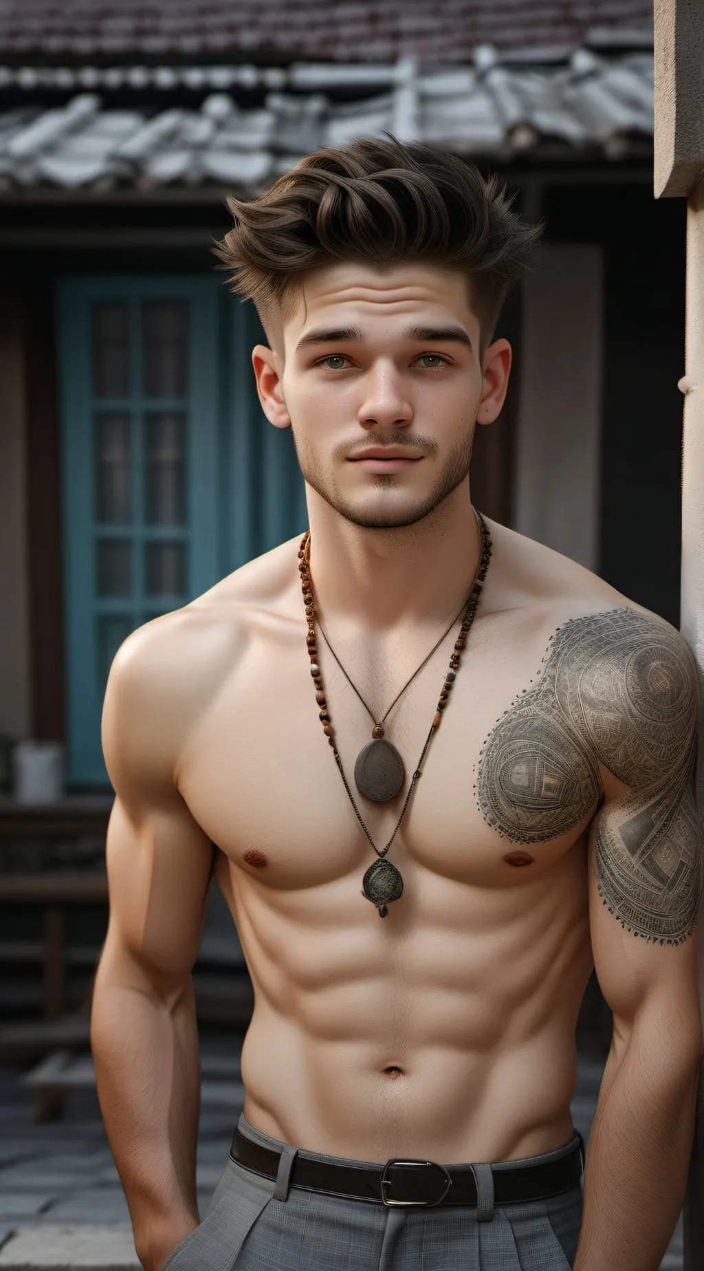 ai character: the cutest boy background