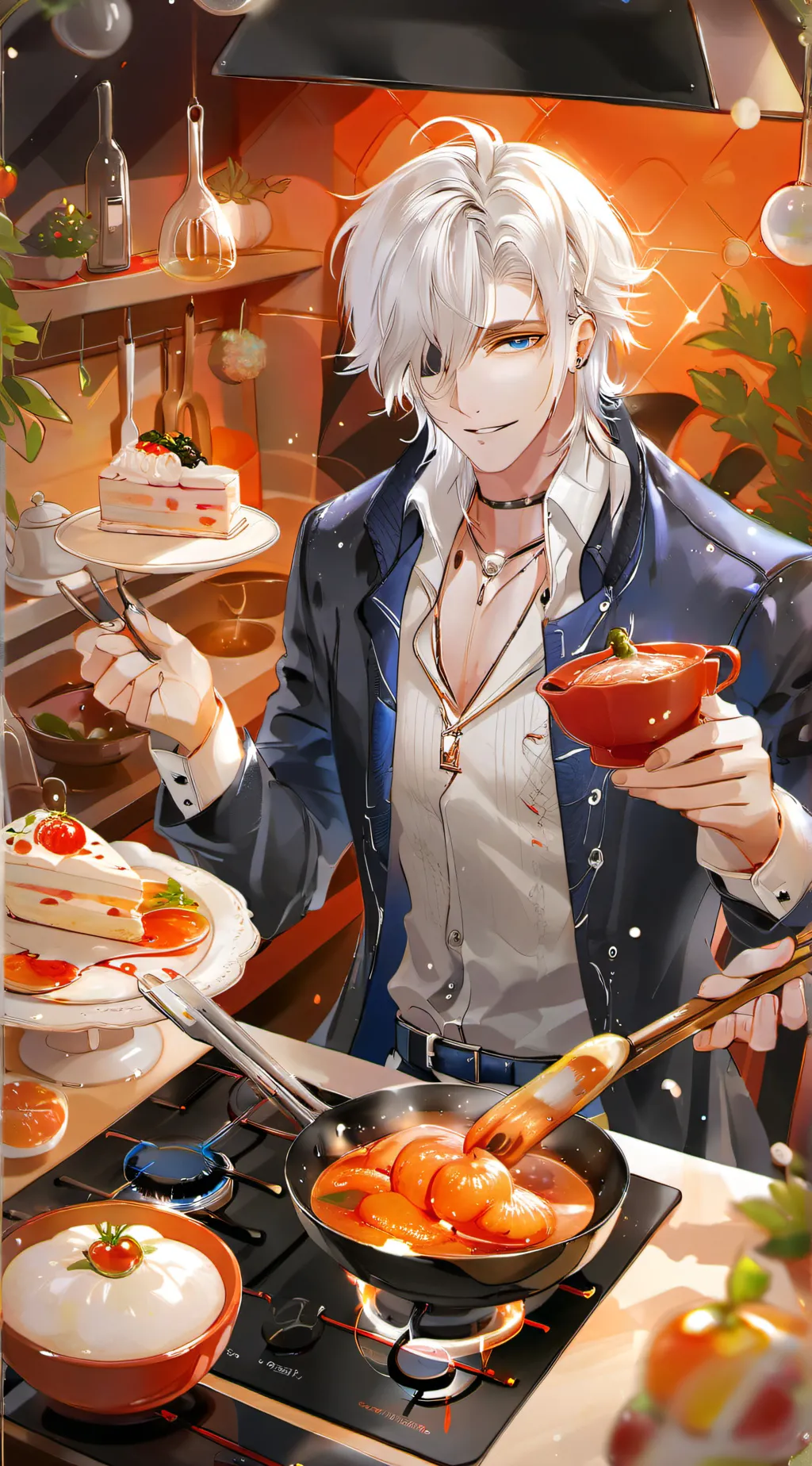 ai character: Onyx Gray background