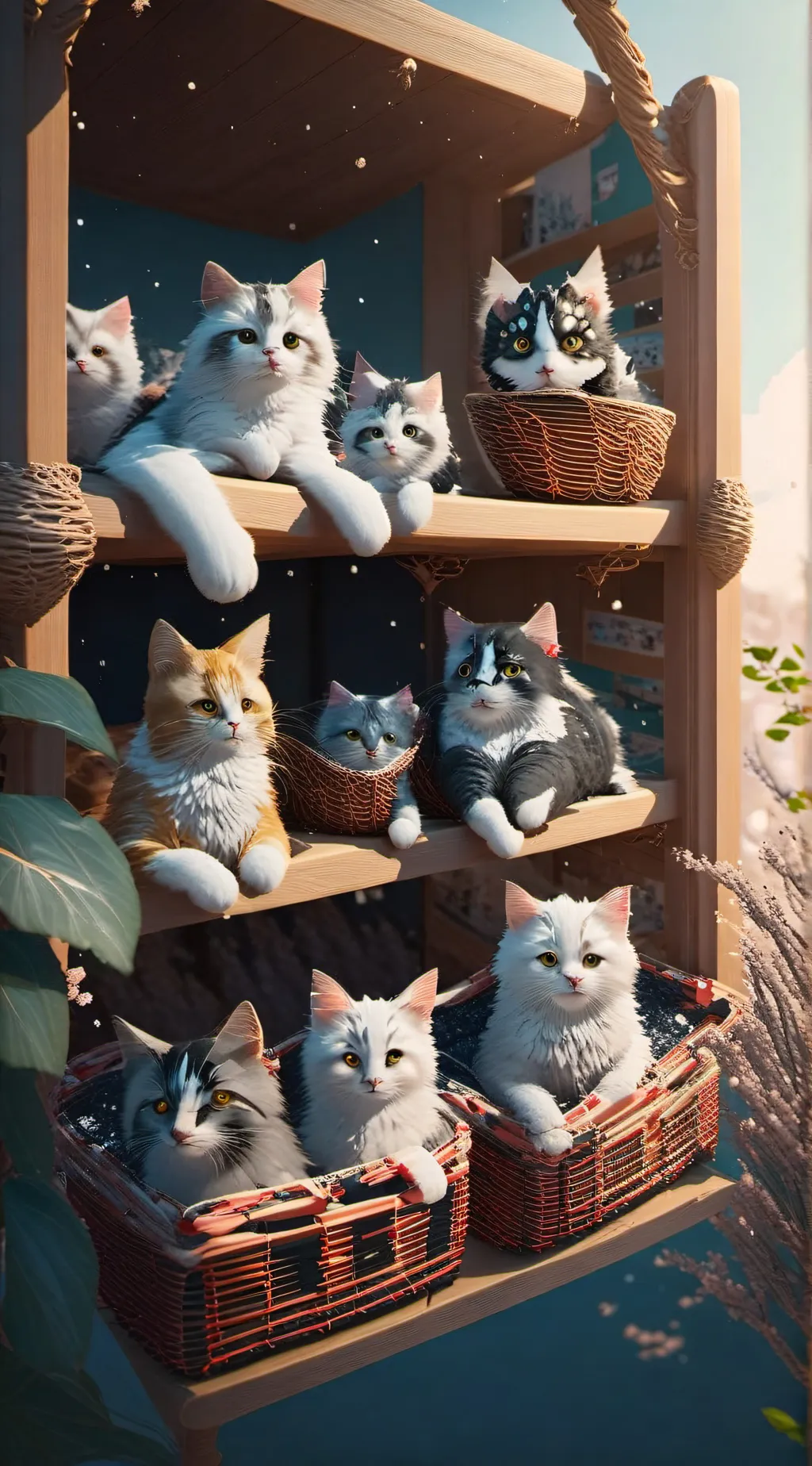 ai character: Kitty background