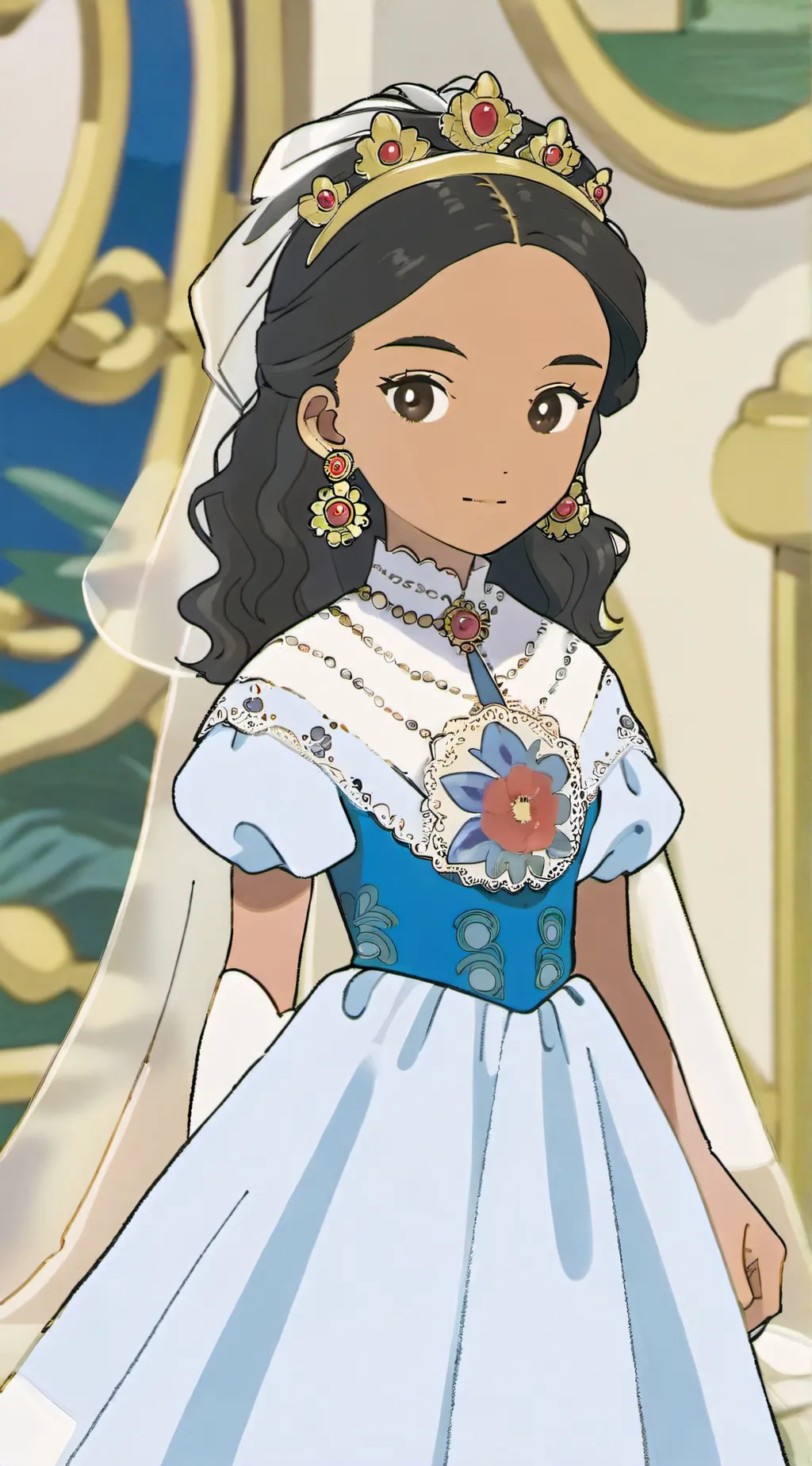 ai character: Megawoman background