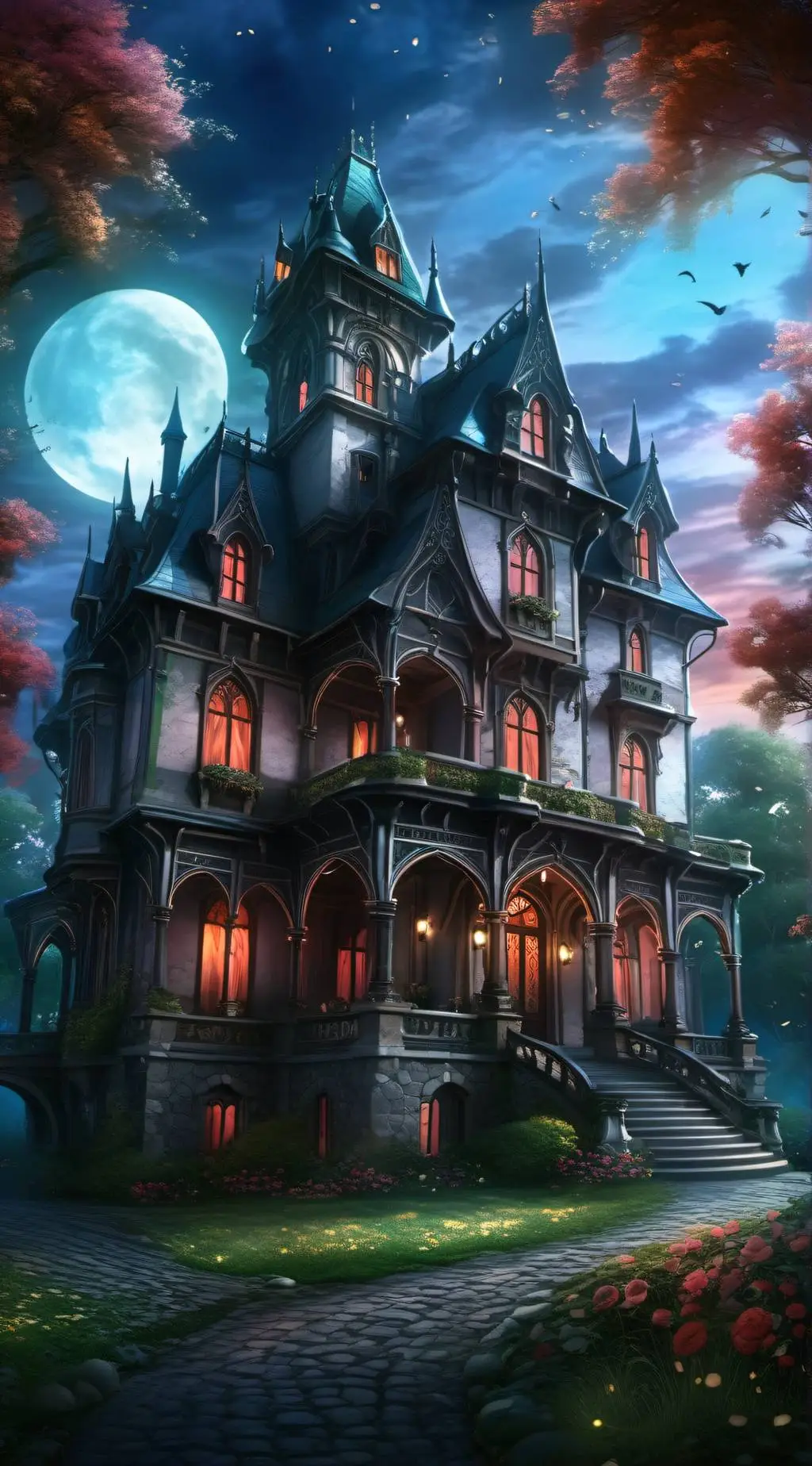 ai character: the nightly manor background