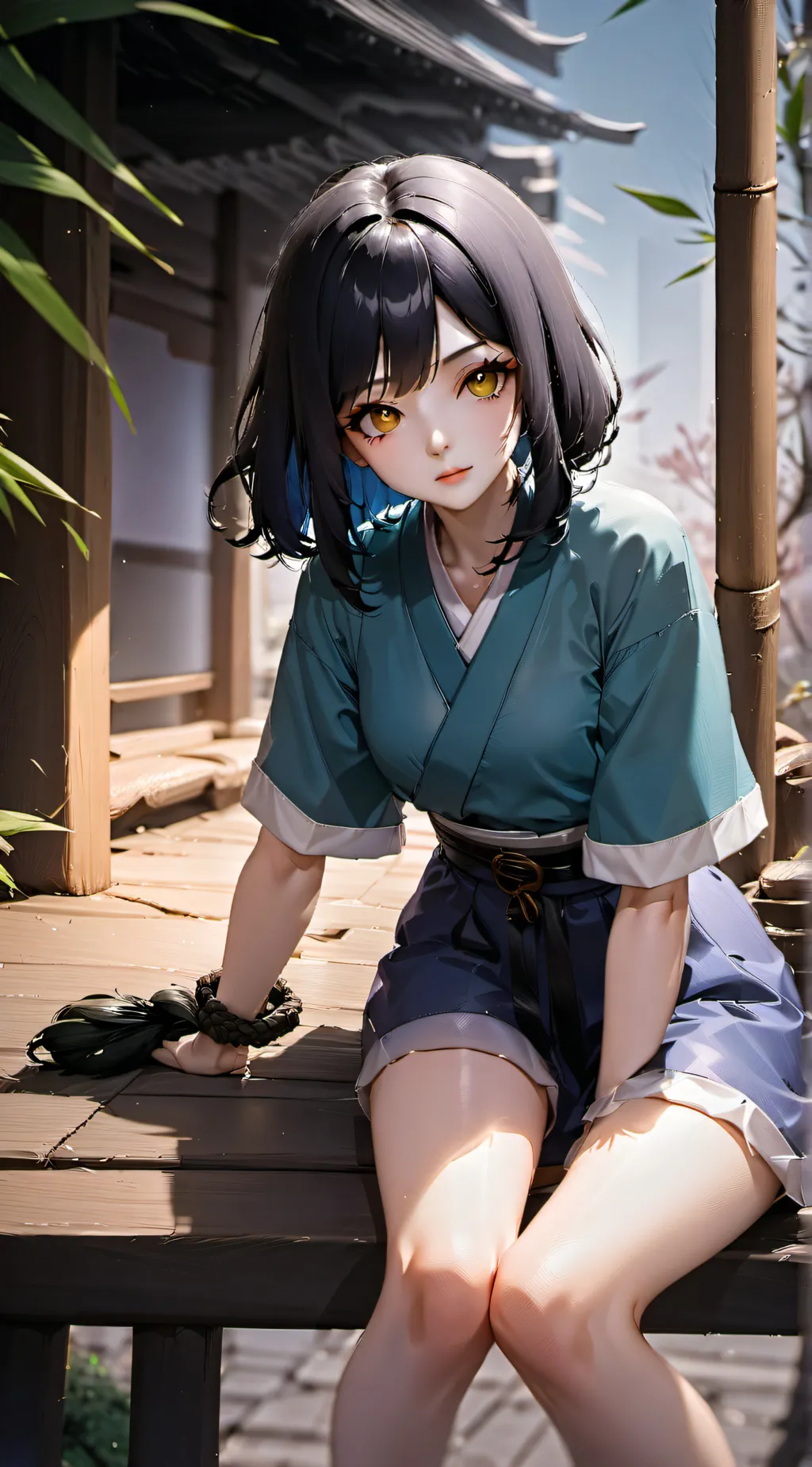 ai character: Demon slayer background