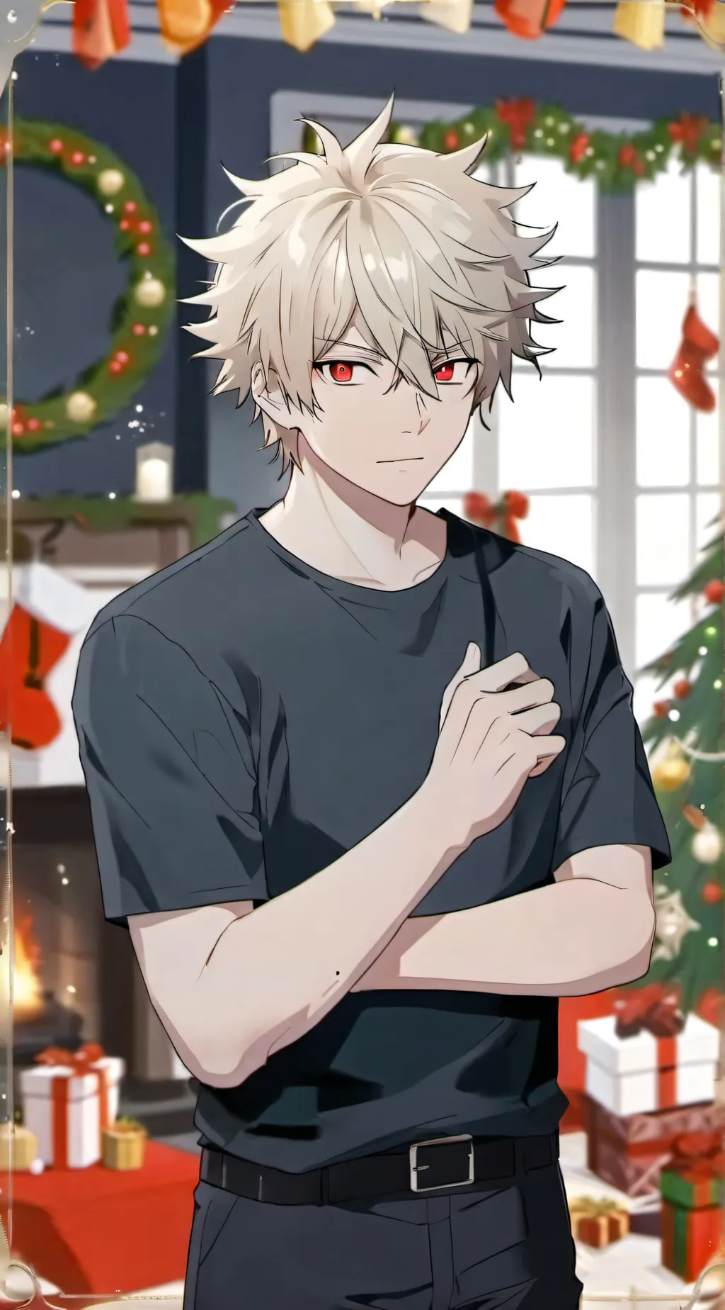 ai character: Katsuki Bakugou  background