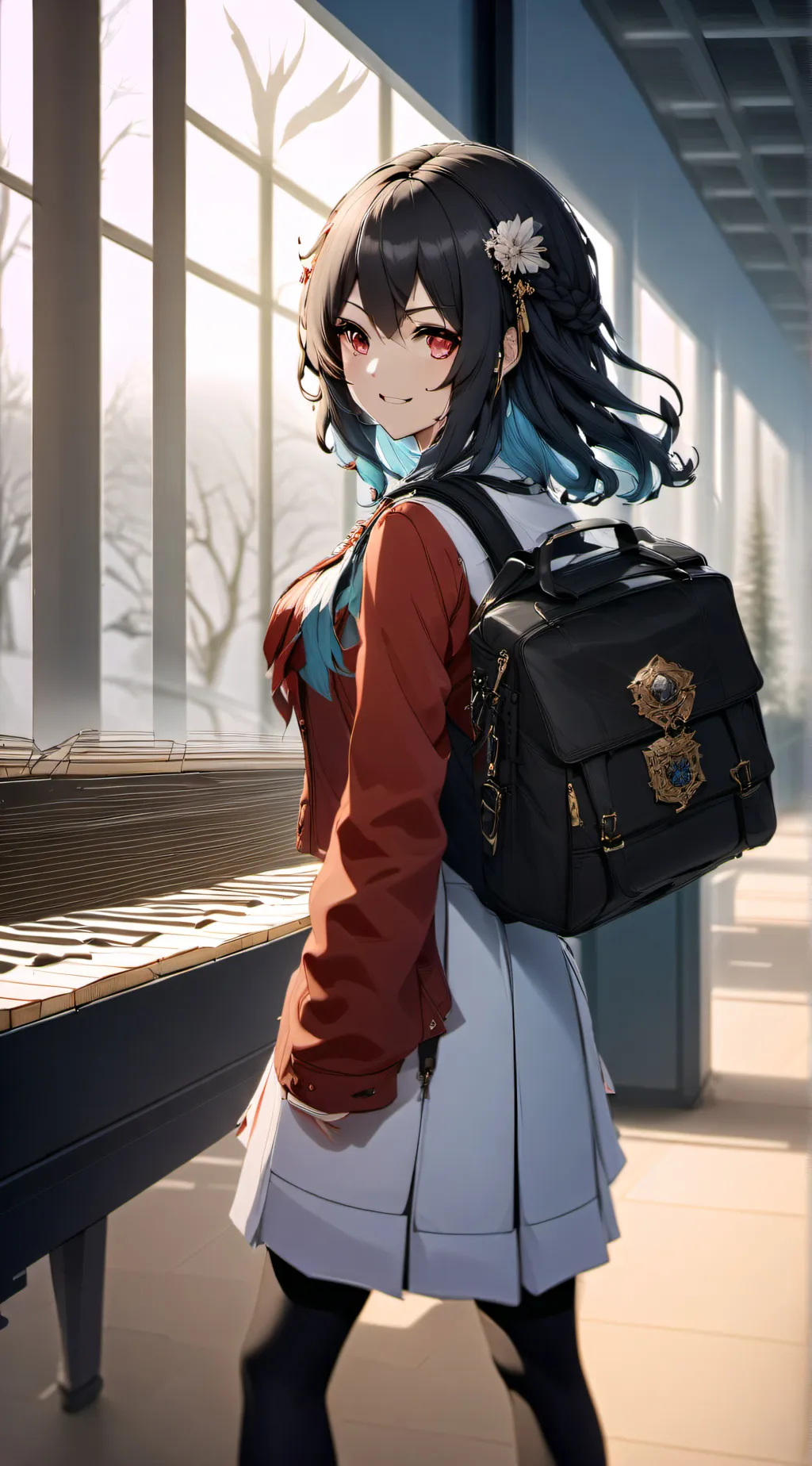 ai character: mili background