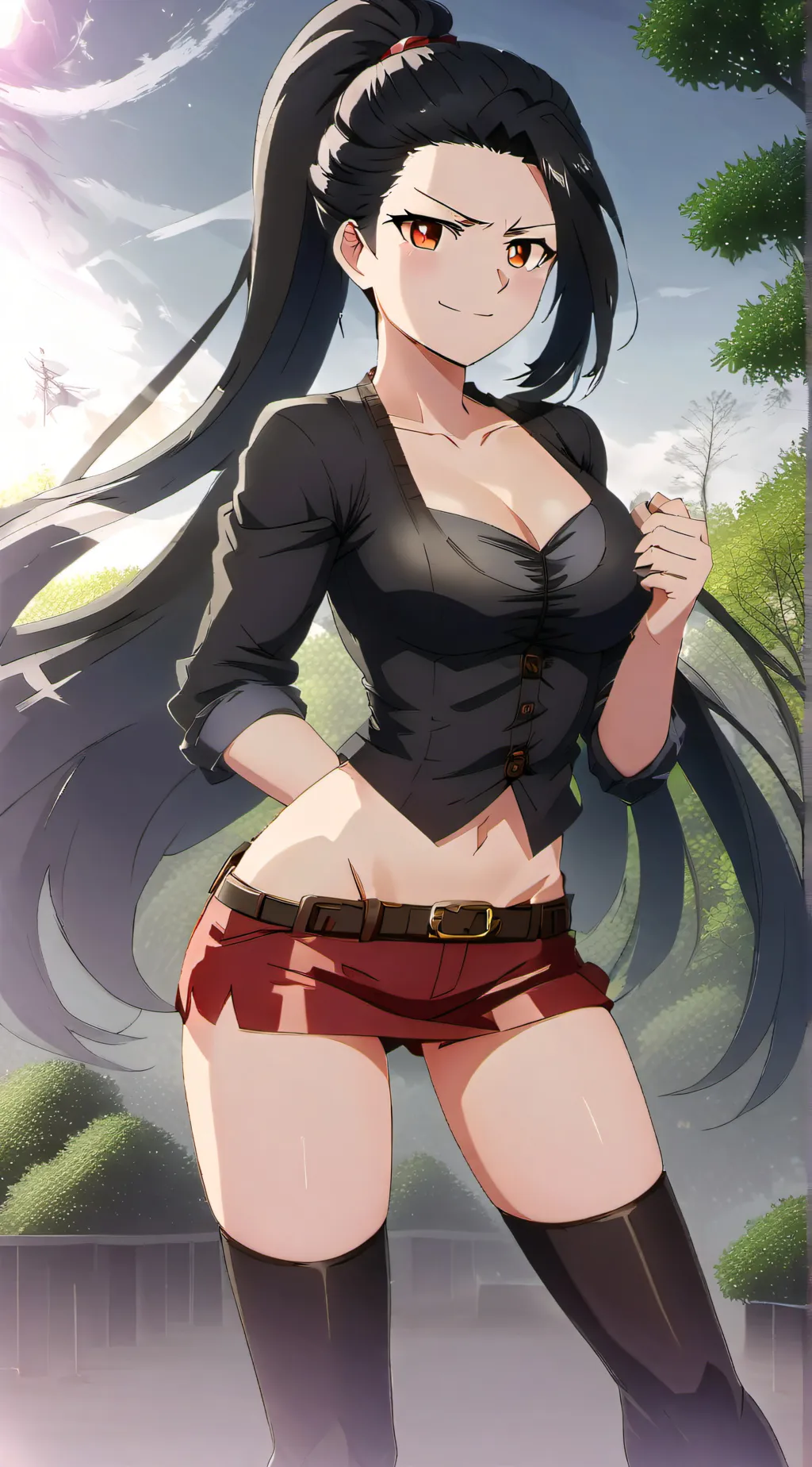 ai character: Yaoyorozu background