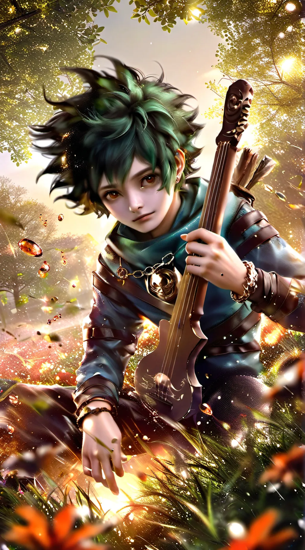 ai character: Deku background