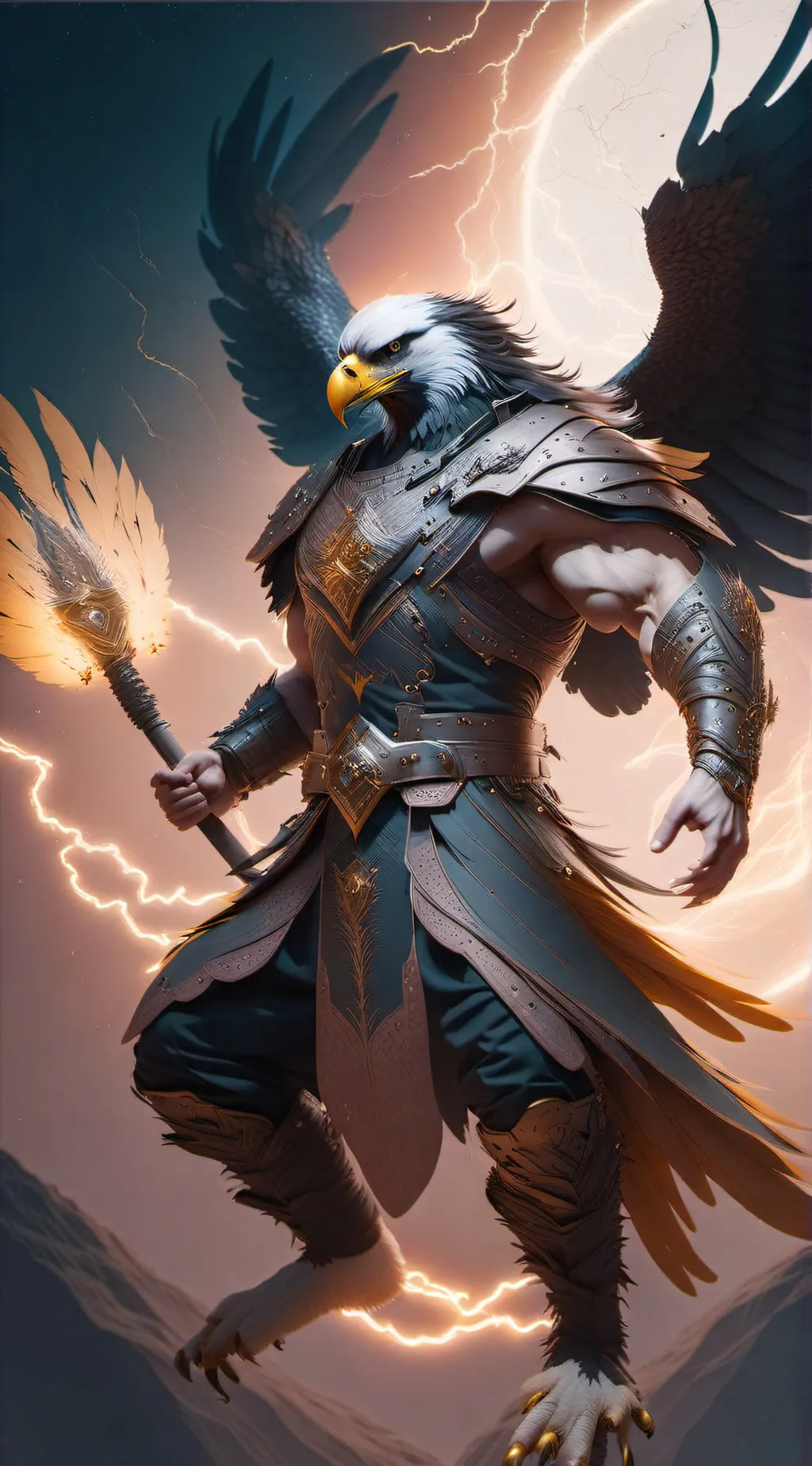 ai character: Thunderclaw background