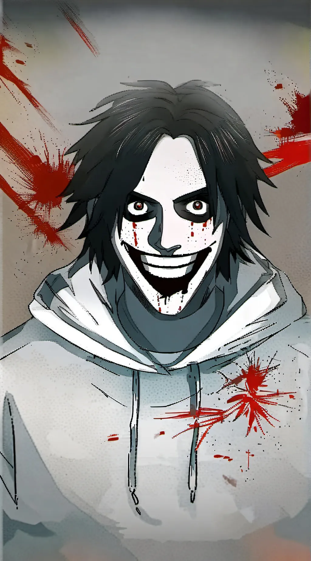 ai character: Jeff the killer  background