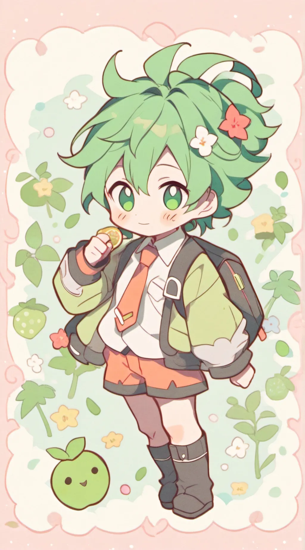 ai character: Baby Deku background