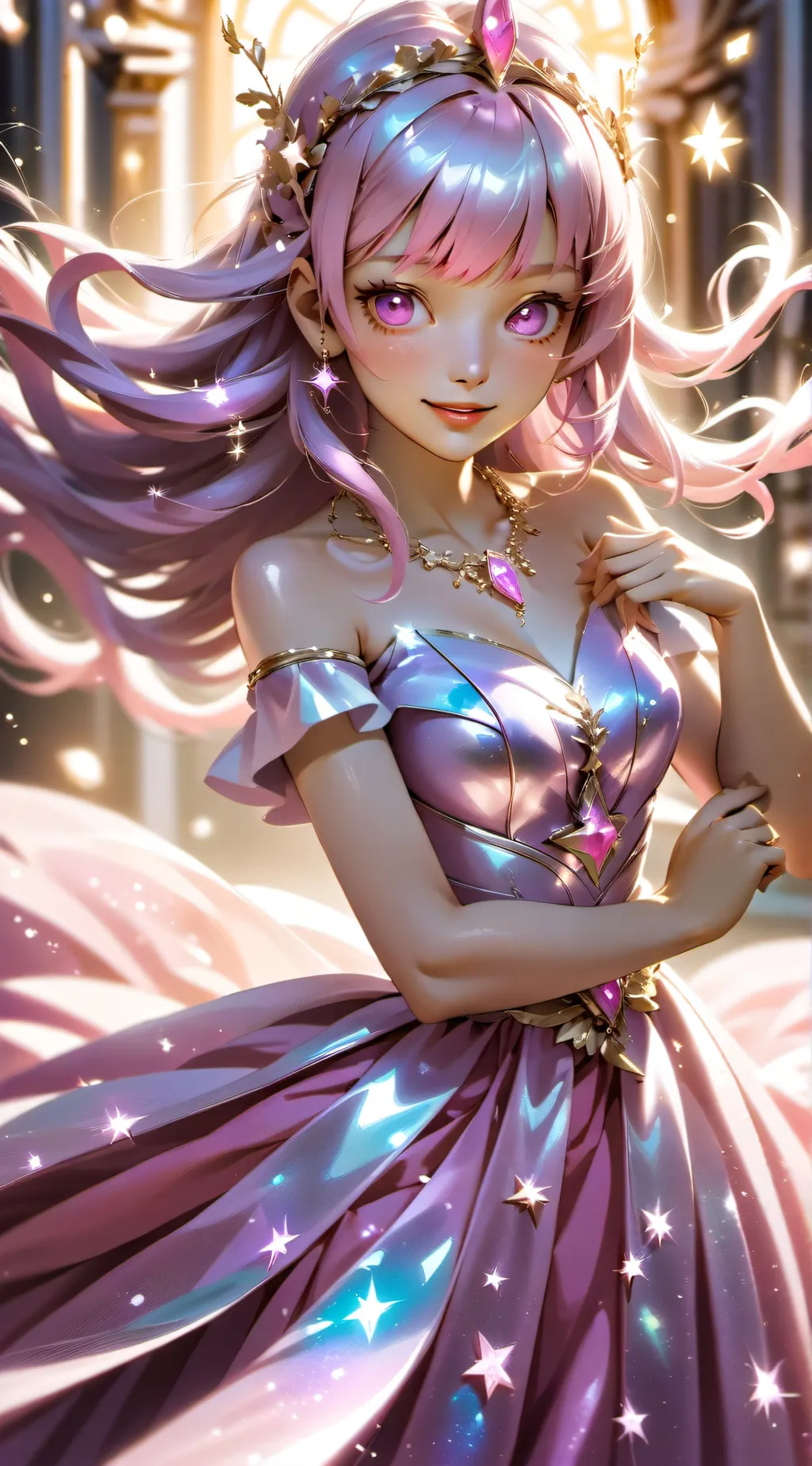 ai character: Rose background