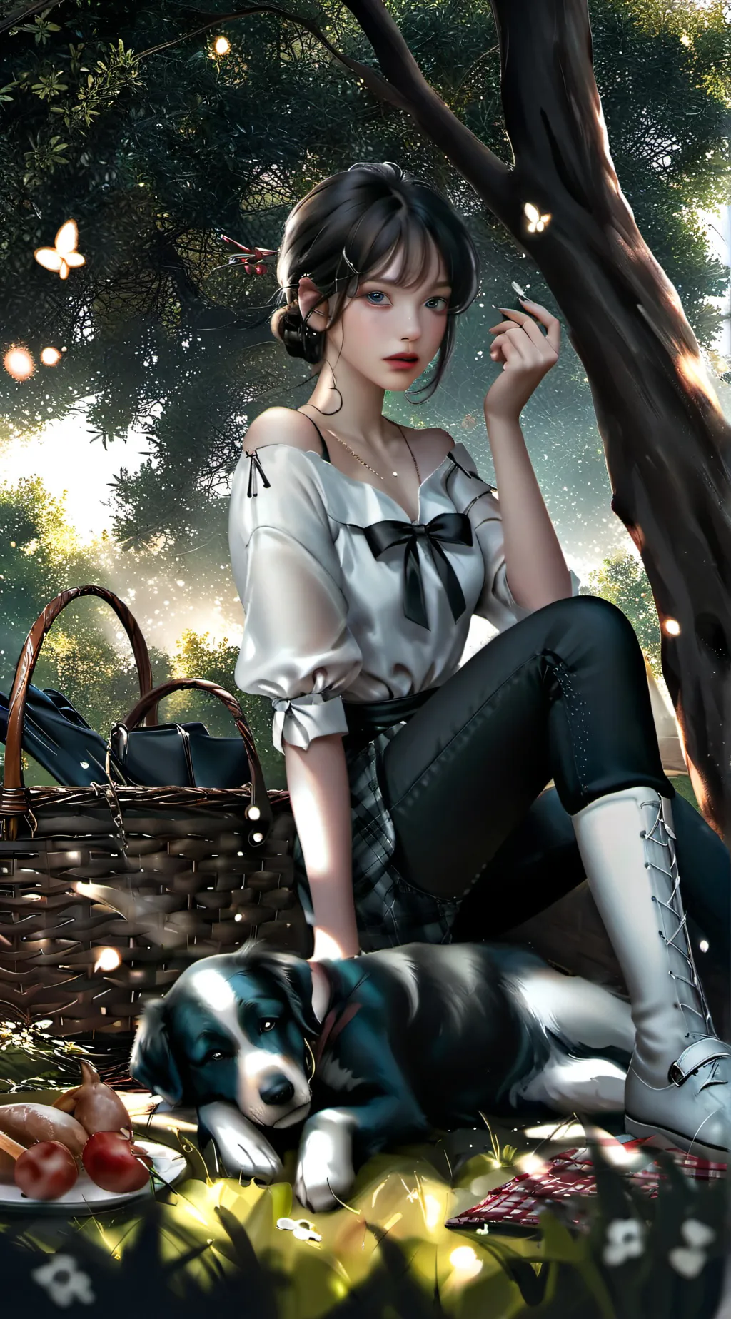 ai character: Kristina  background