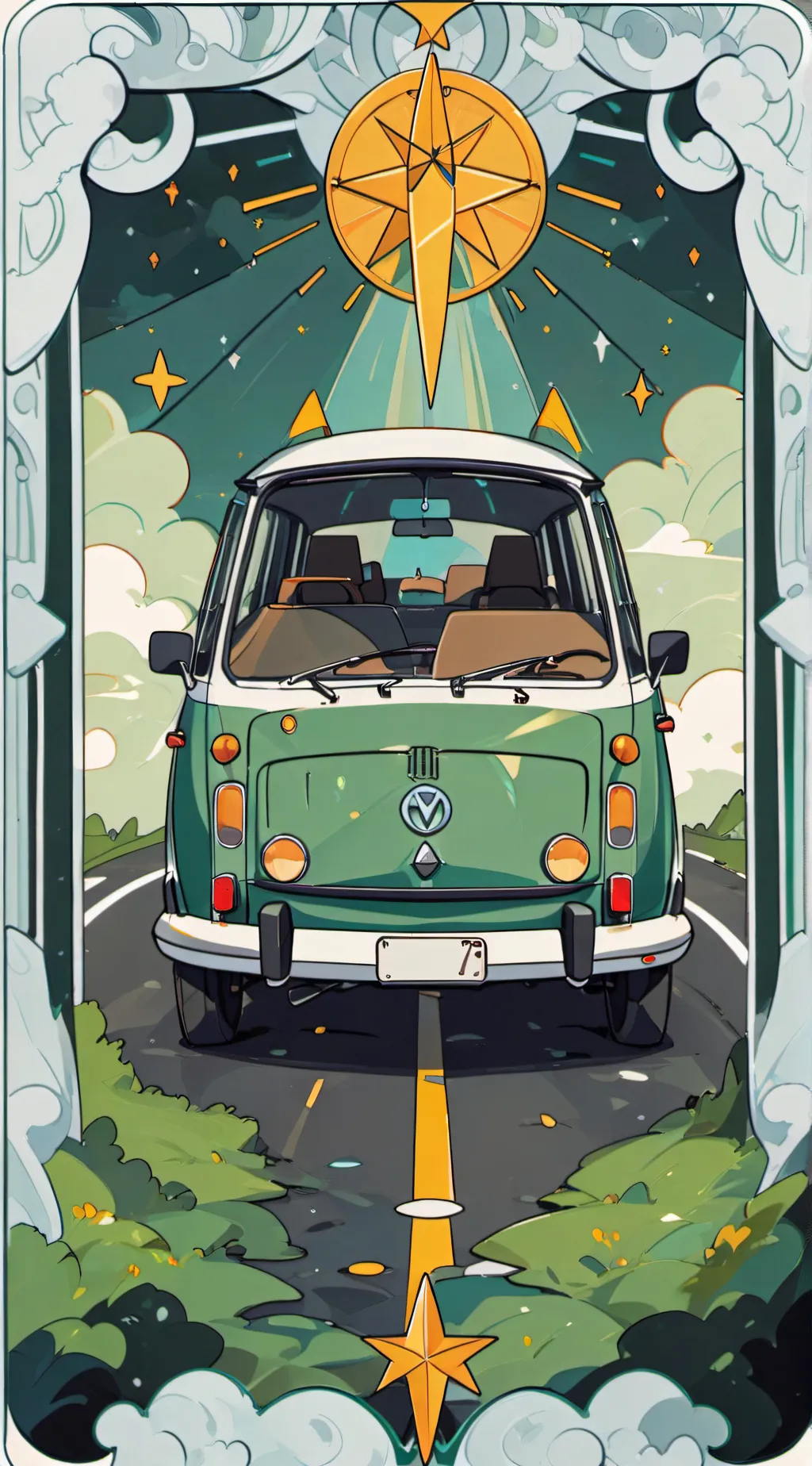 ai character: HH Road Trip  background