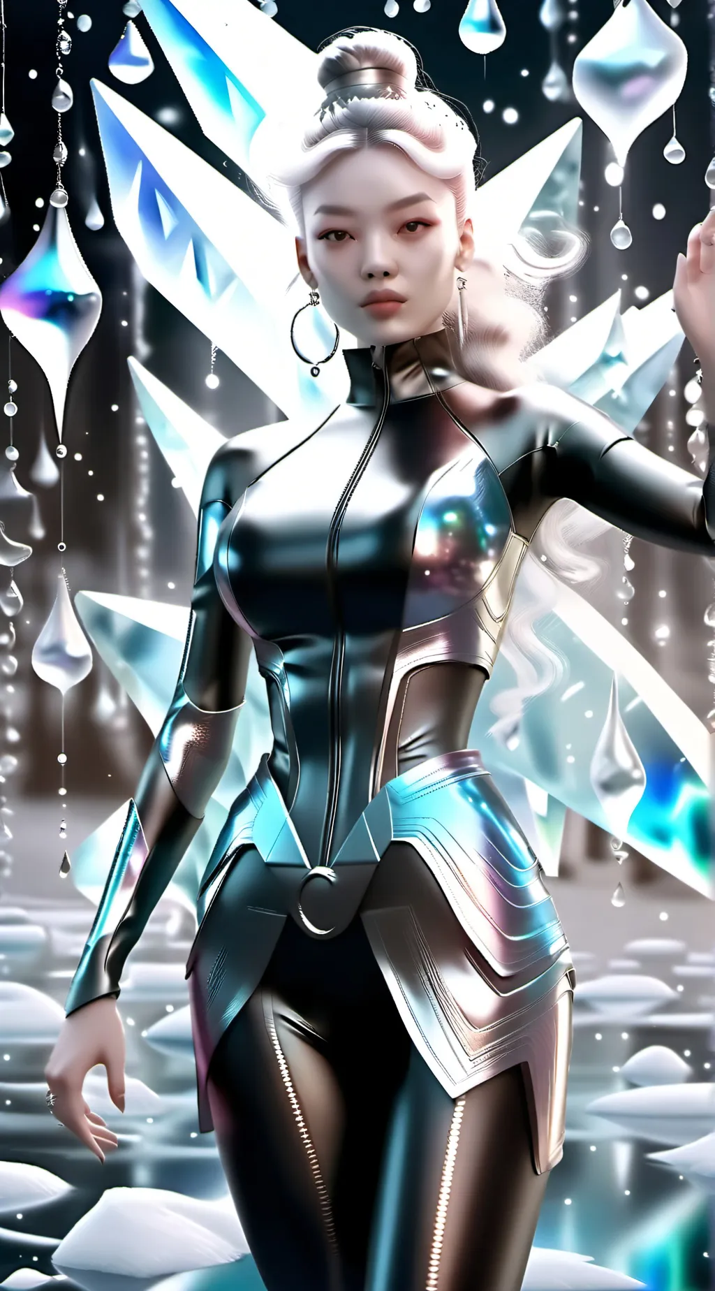 ai character: fairy blurple background