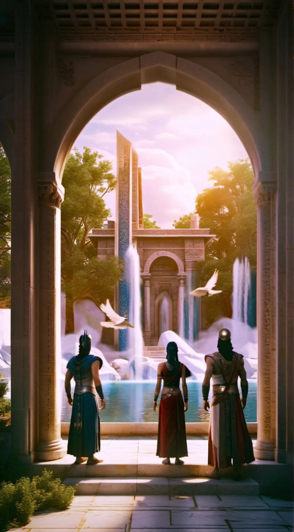 ai character: Akadimía Ouranón background