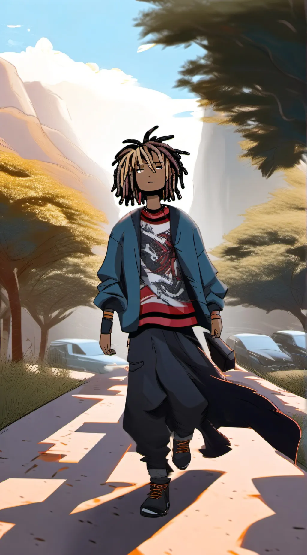 ai character: Light background