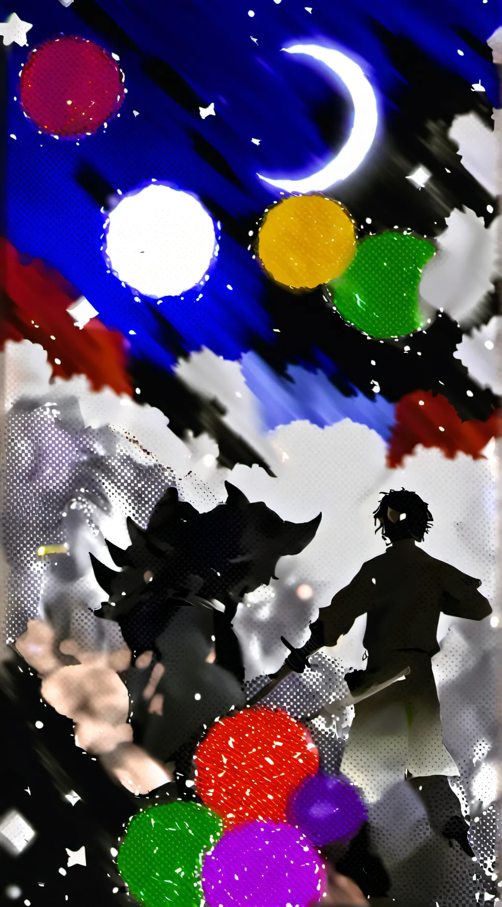 ai character: kny sing off background