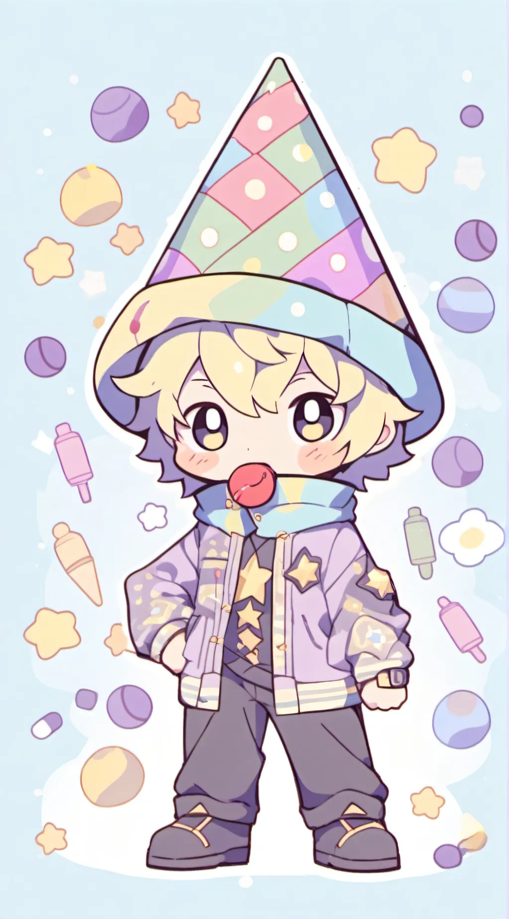 ai character: PartyNoob background