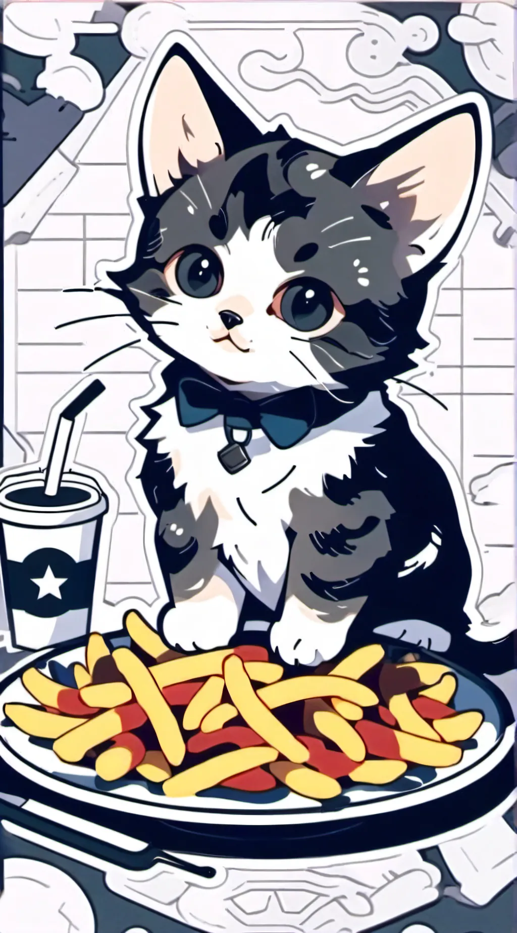 ai character: Kitten background