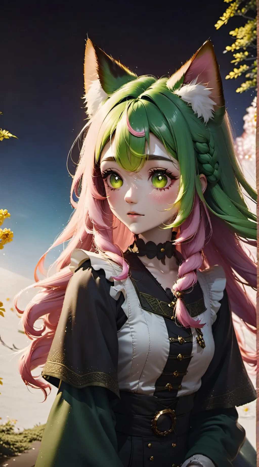 ai character: Neko mitsuri  background